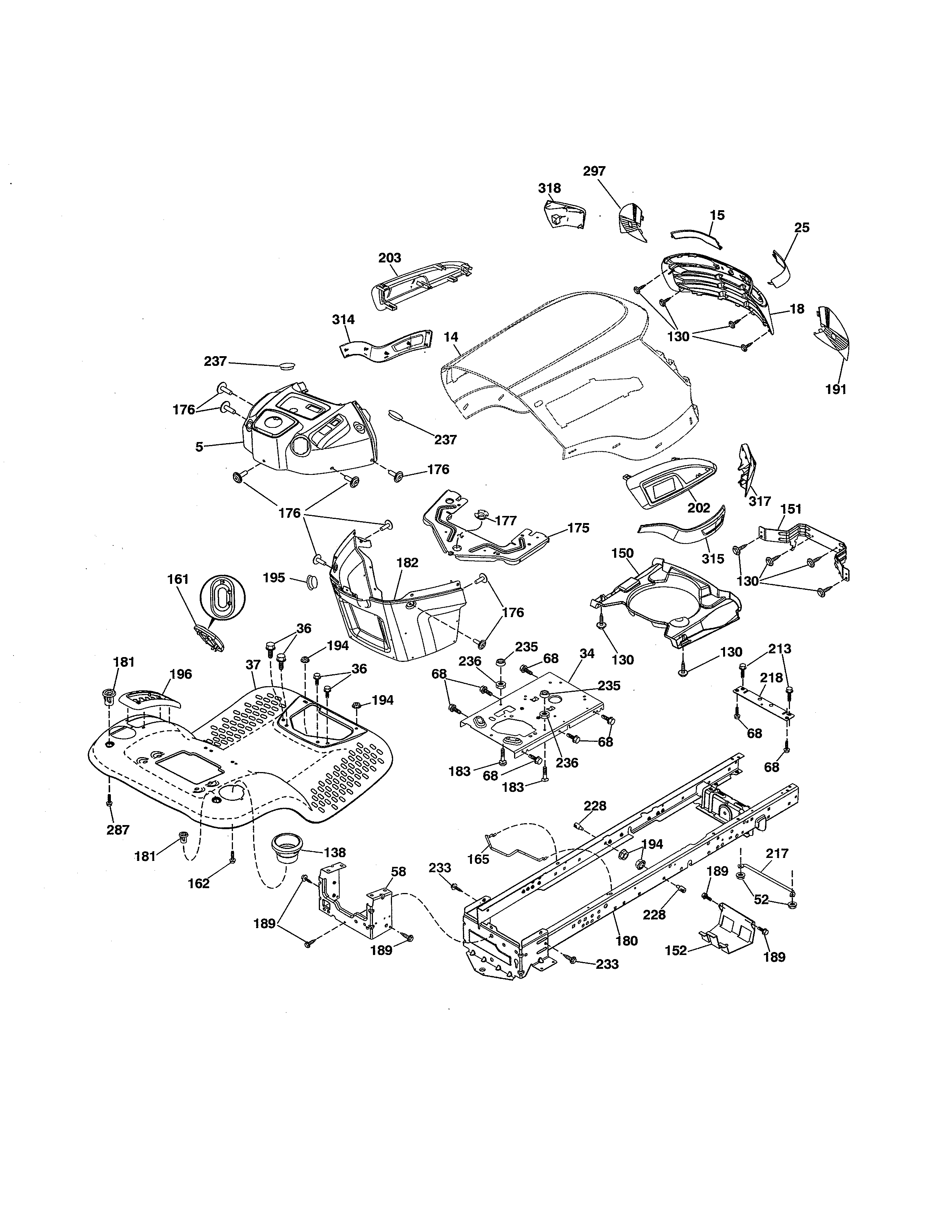 Craftsman 917253702 chassis & enclosures diagram