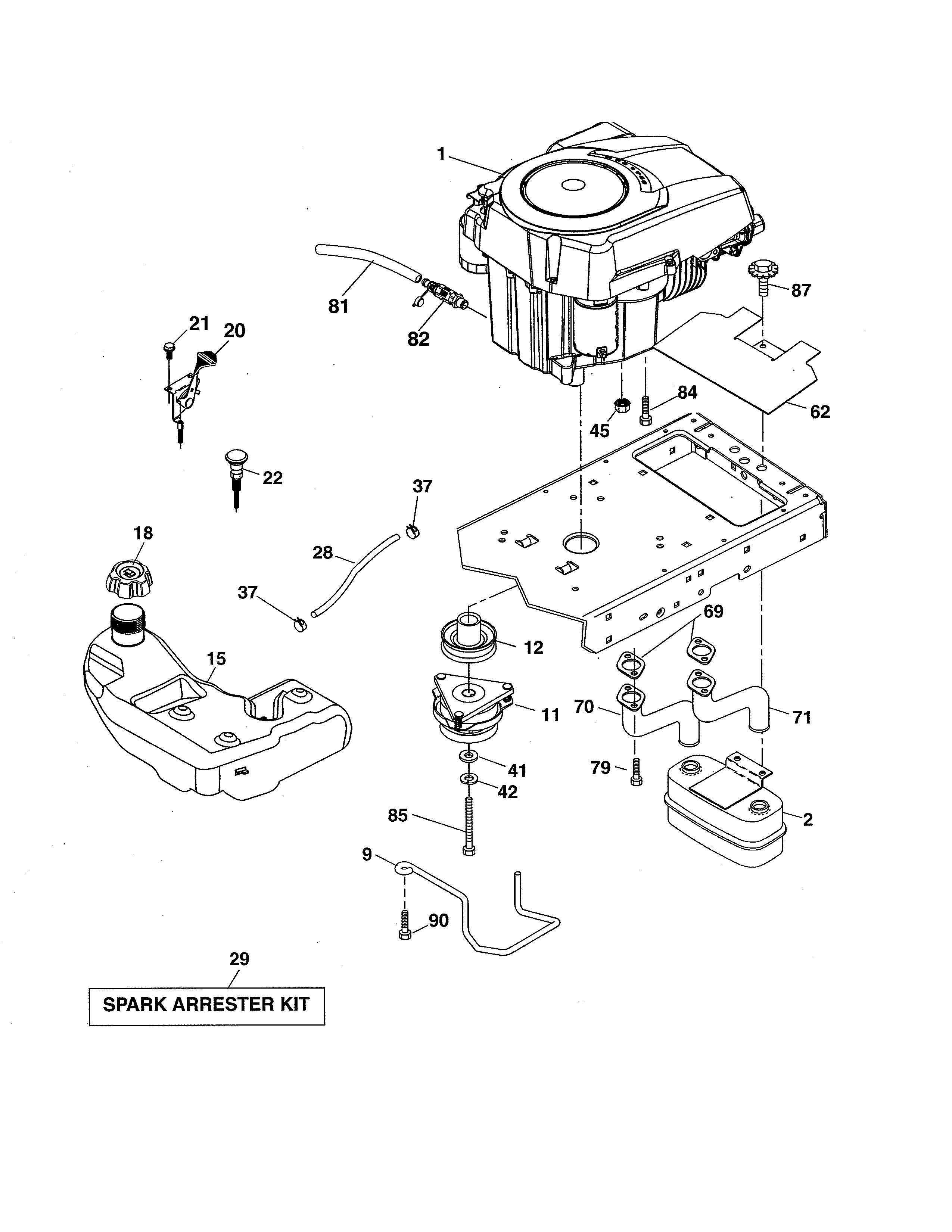 Craftsman 917253702 engine diagram