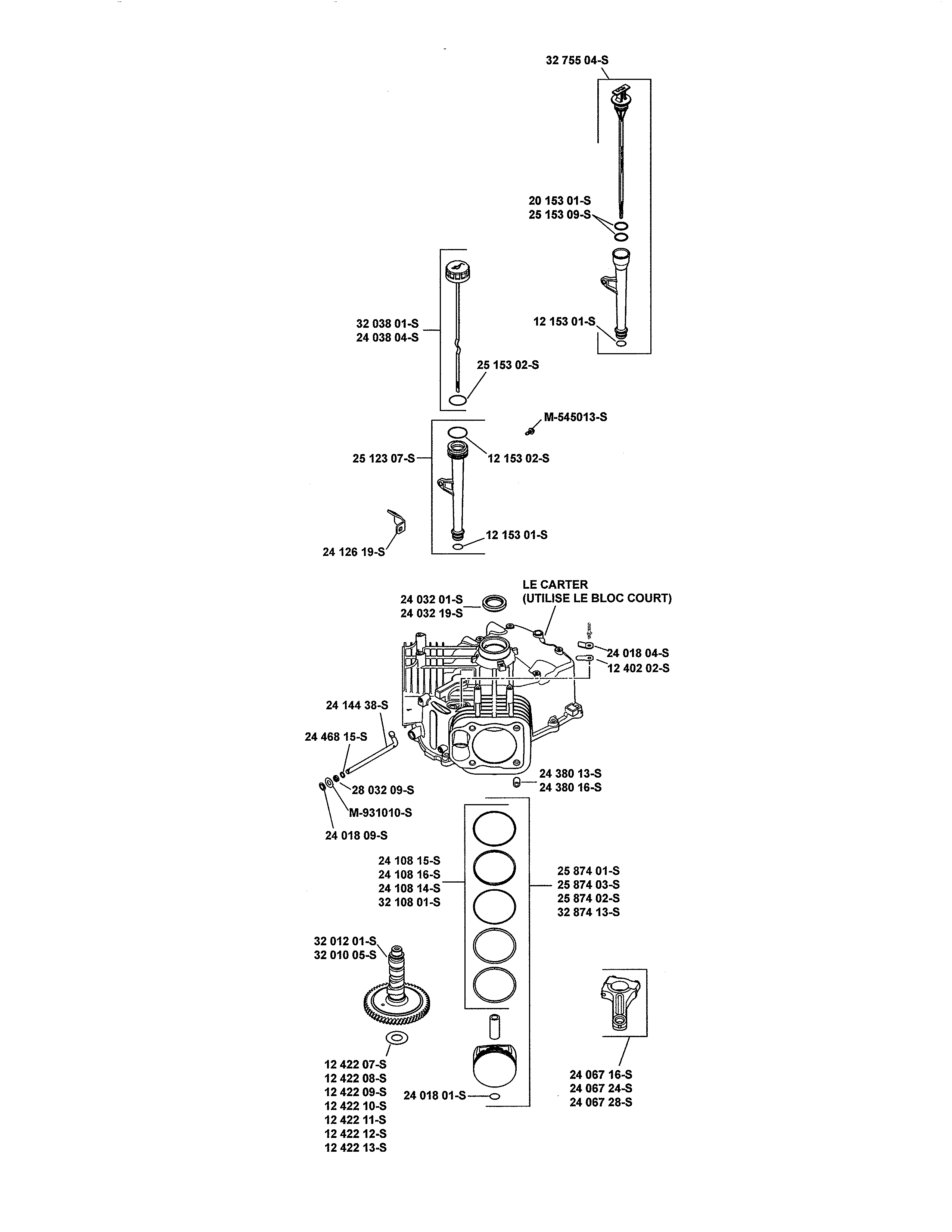 Craftsman 917253702 crankcase diagram