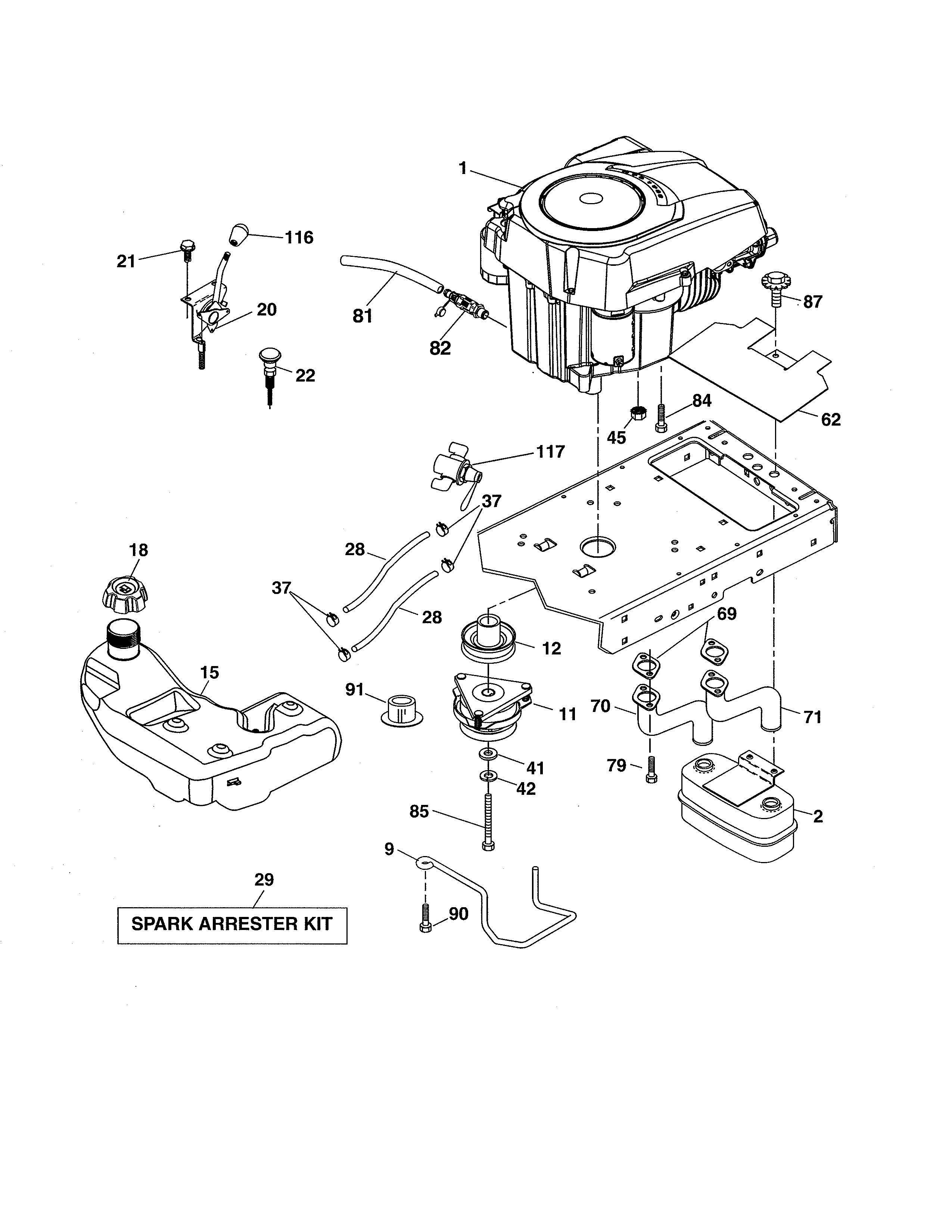 Craftsman 917253712 engine diagram