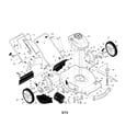 Craftsman 917376407 engine/housing/handle diagram