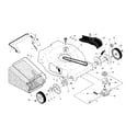 Craftsman 917376407 drive control/gear case/wheels diagram