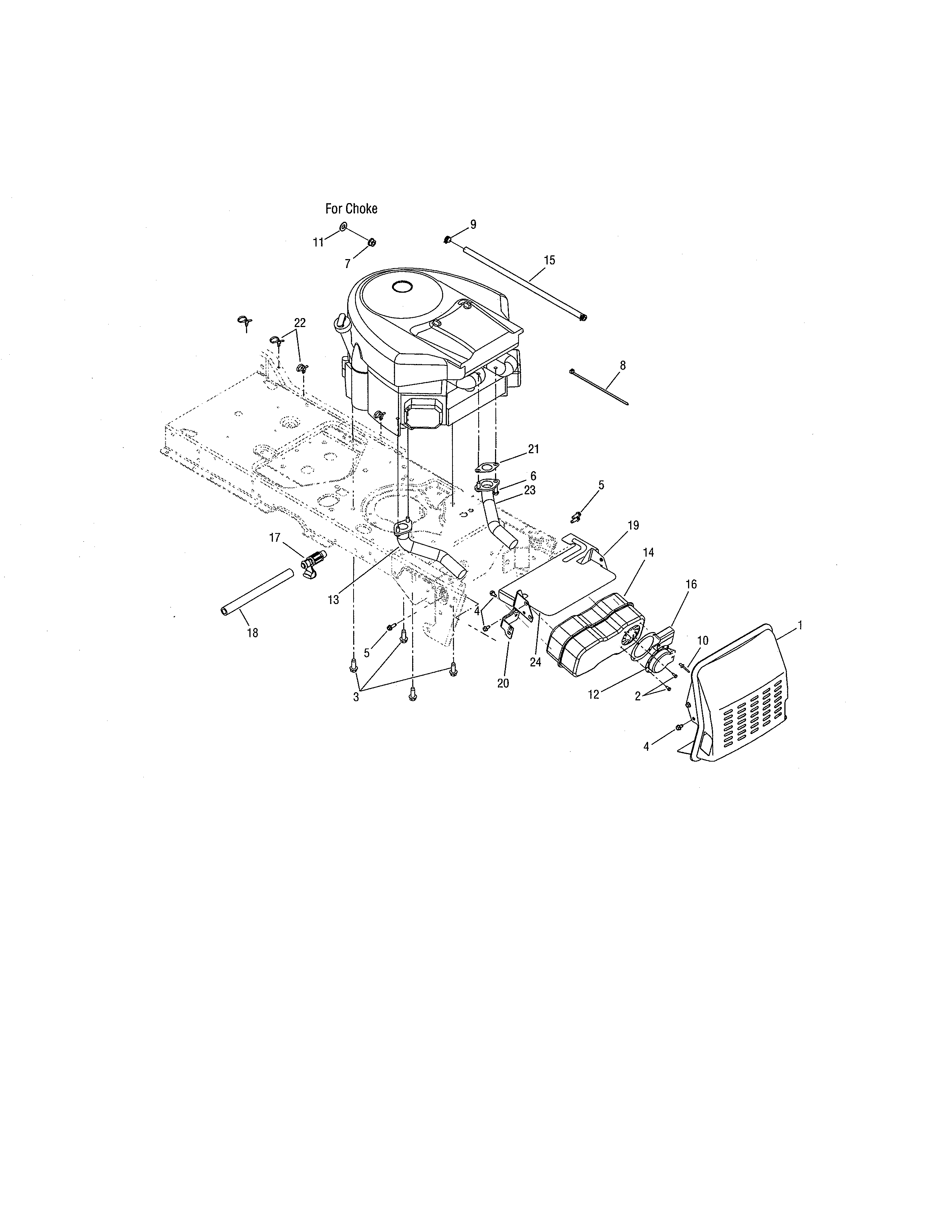 MTD 17AK9TKR099 muffler diagram