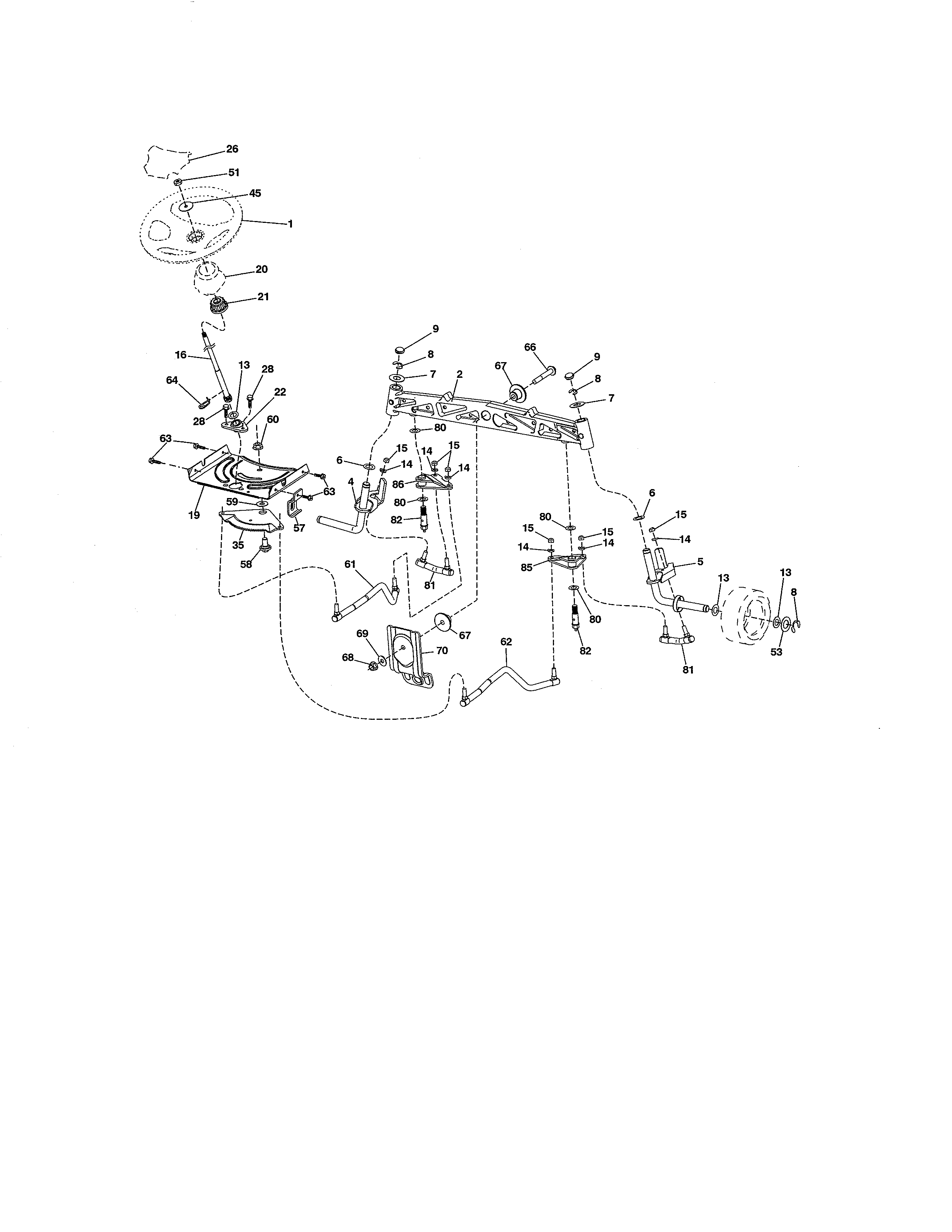Craftsman 917288671 steering diagram