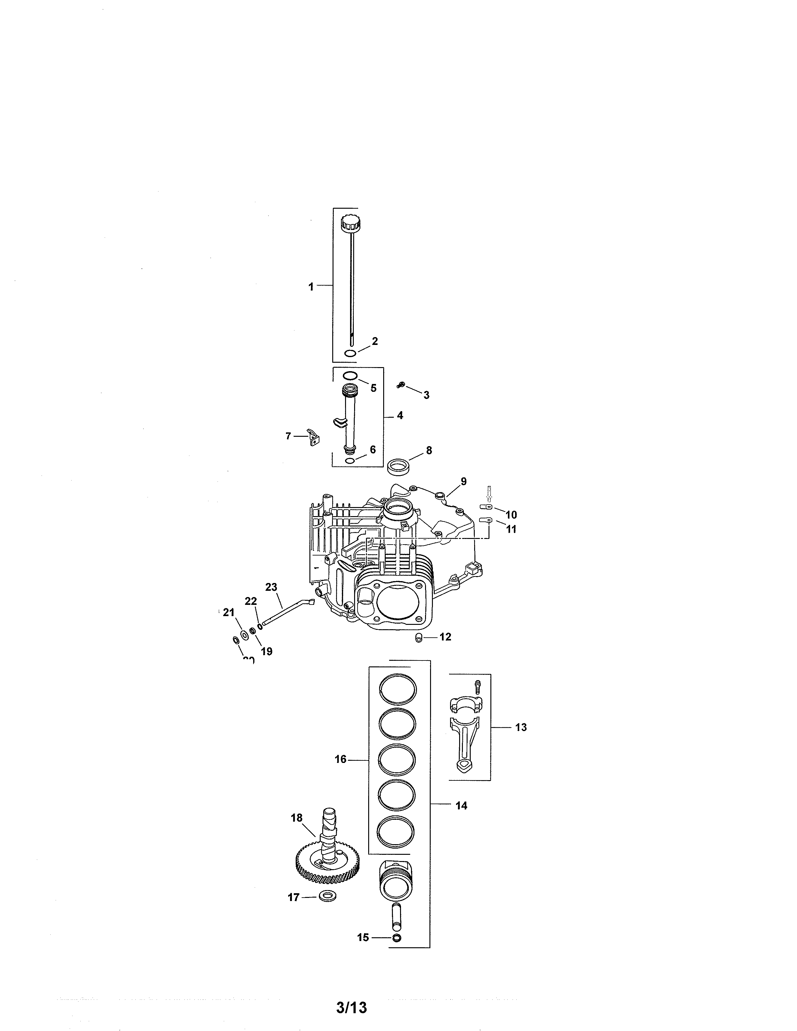 Craftsman 917289550 crankcase diagram