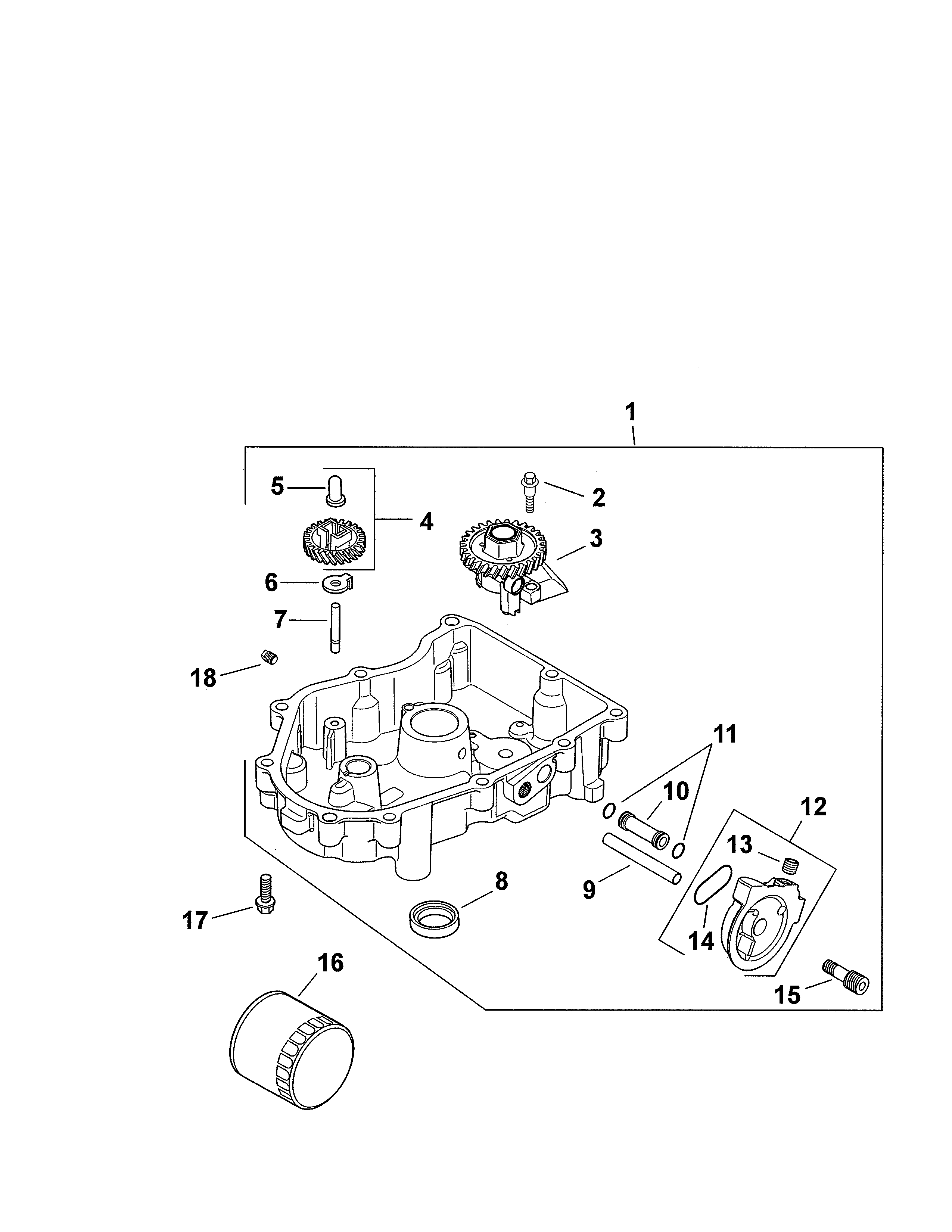 Craftsman 917289550 oil pan/lubrication diagram