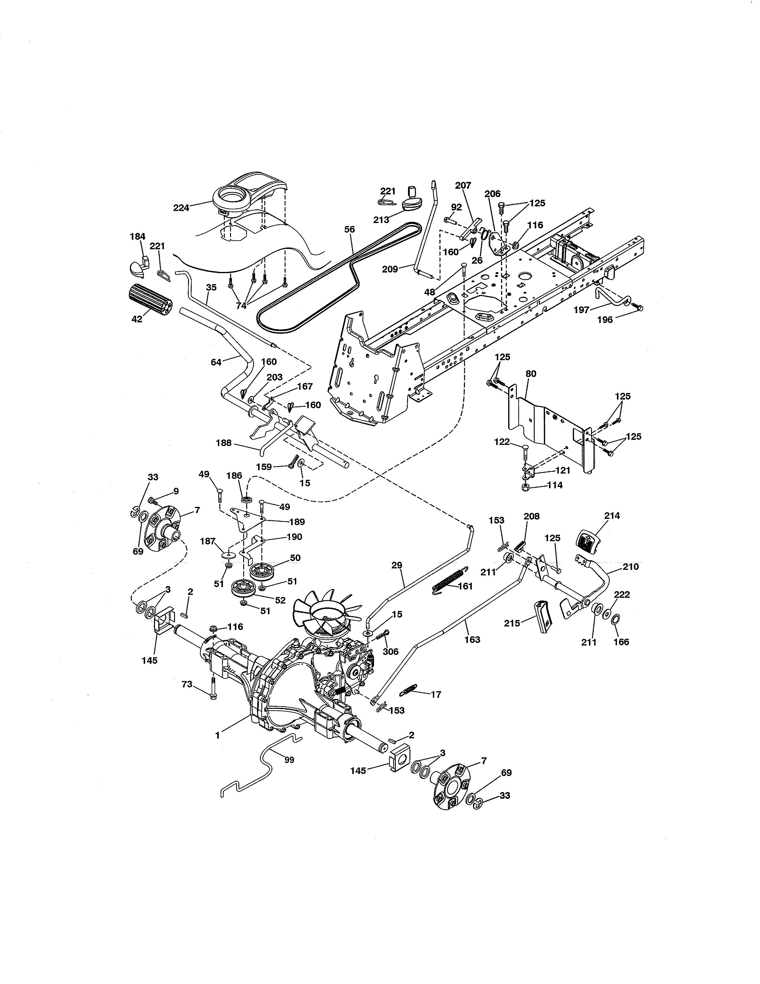 Craftsman 917288612 ground drive diagram