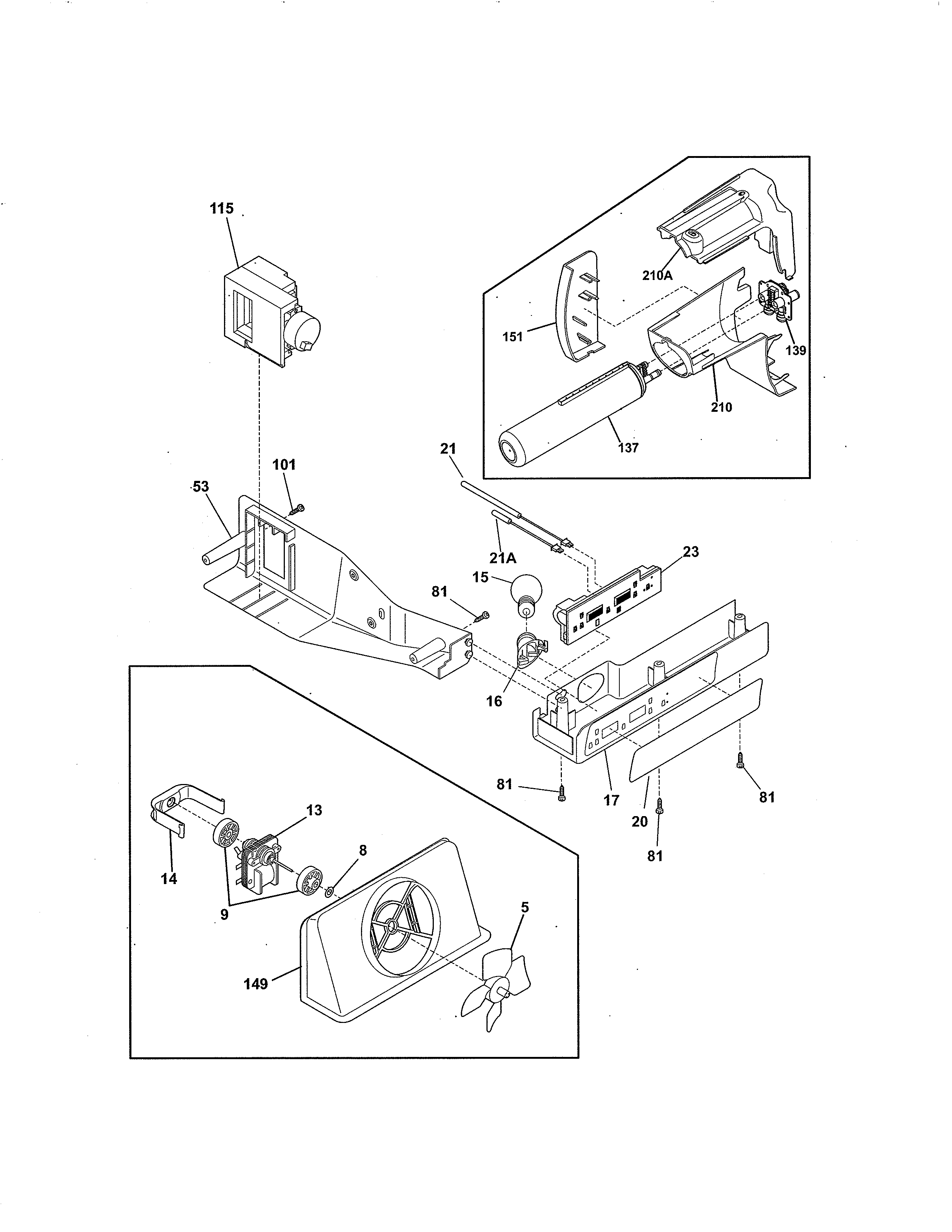 Frigidaire FFHS2611LB7 controls diagram
