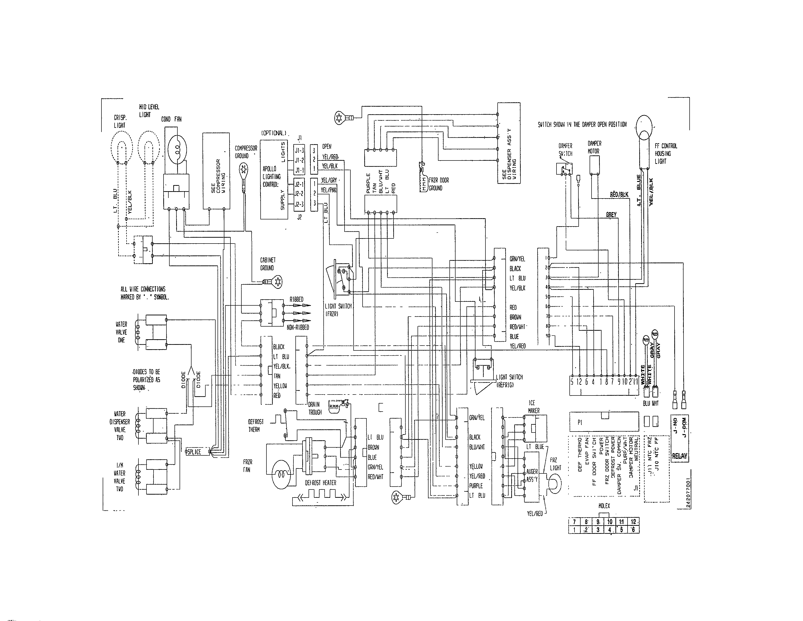 Frigidaire FFHS2611LB7 wiring diagram diagram