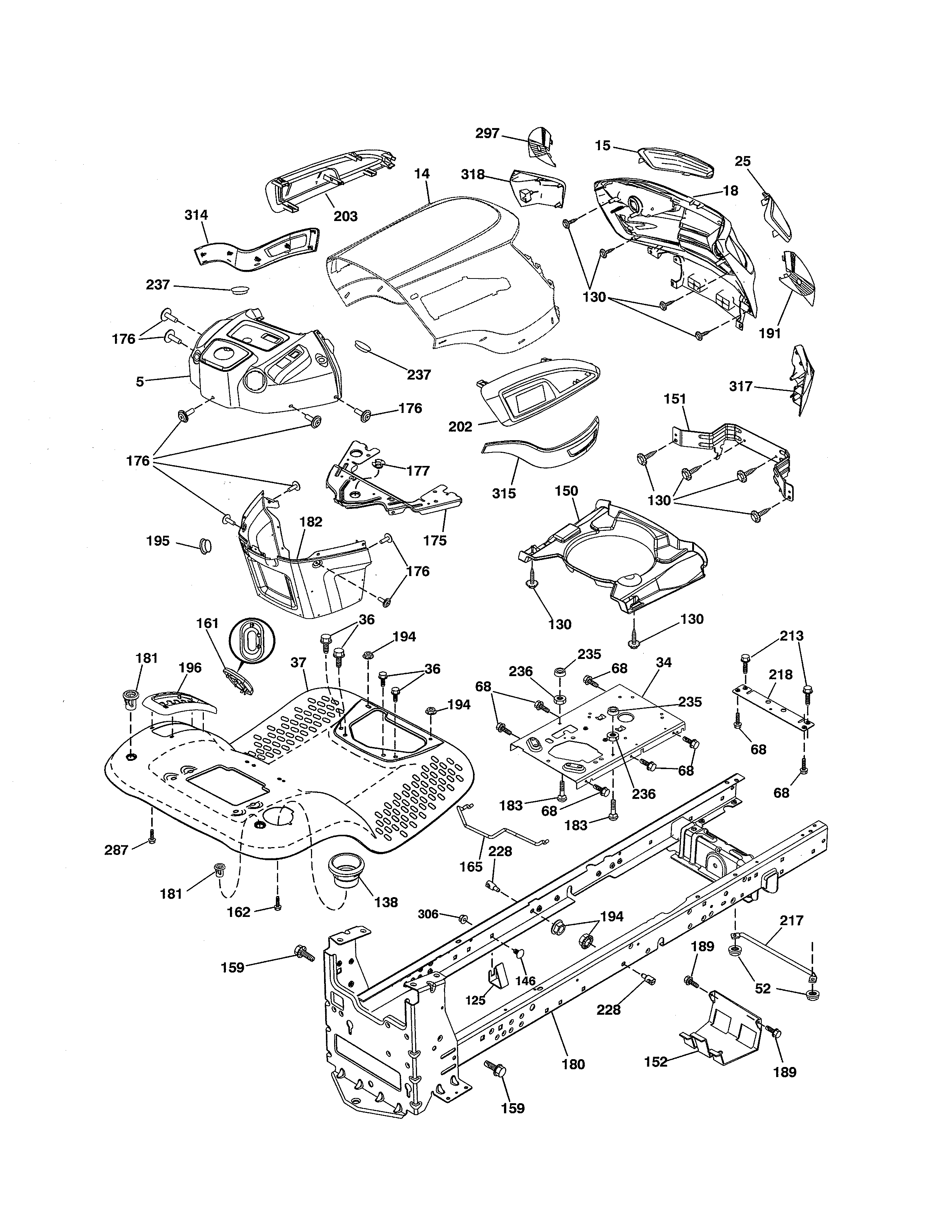 Craftsman 917992880 chassis & enclosures diagram