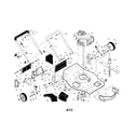 Poulan 961440007 engine/housing/handle diagram
