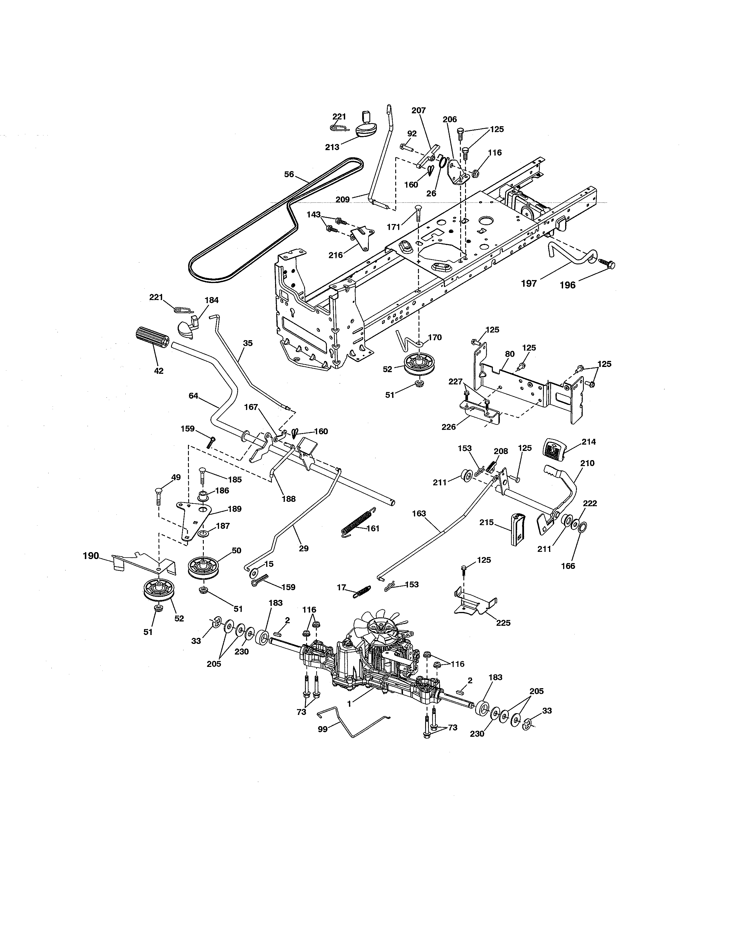 Craftsman 917255728 ground drive diagram