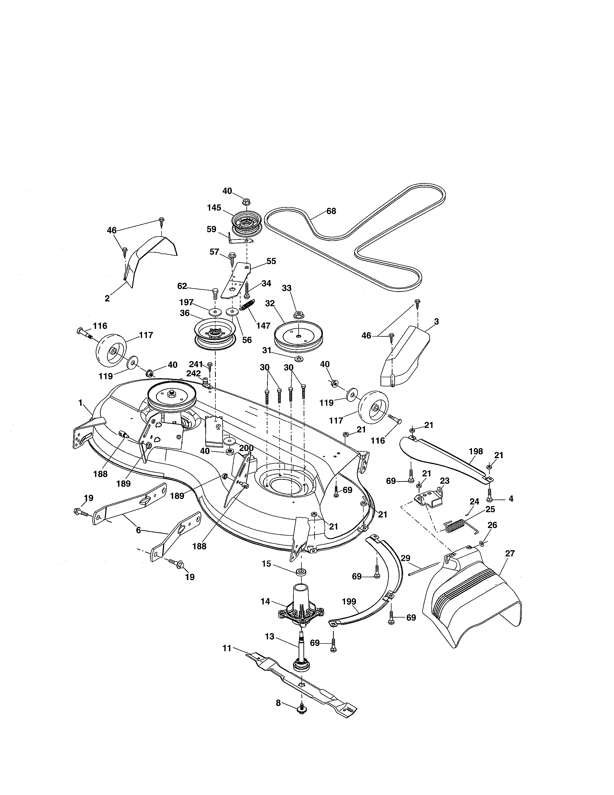 Craftsman 917255728 mower deck diagram