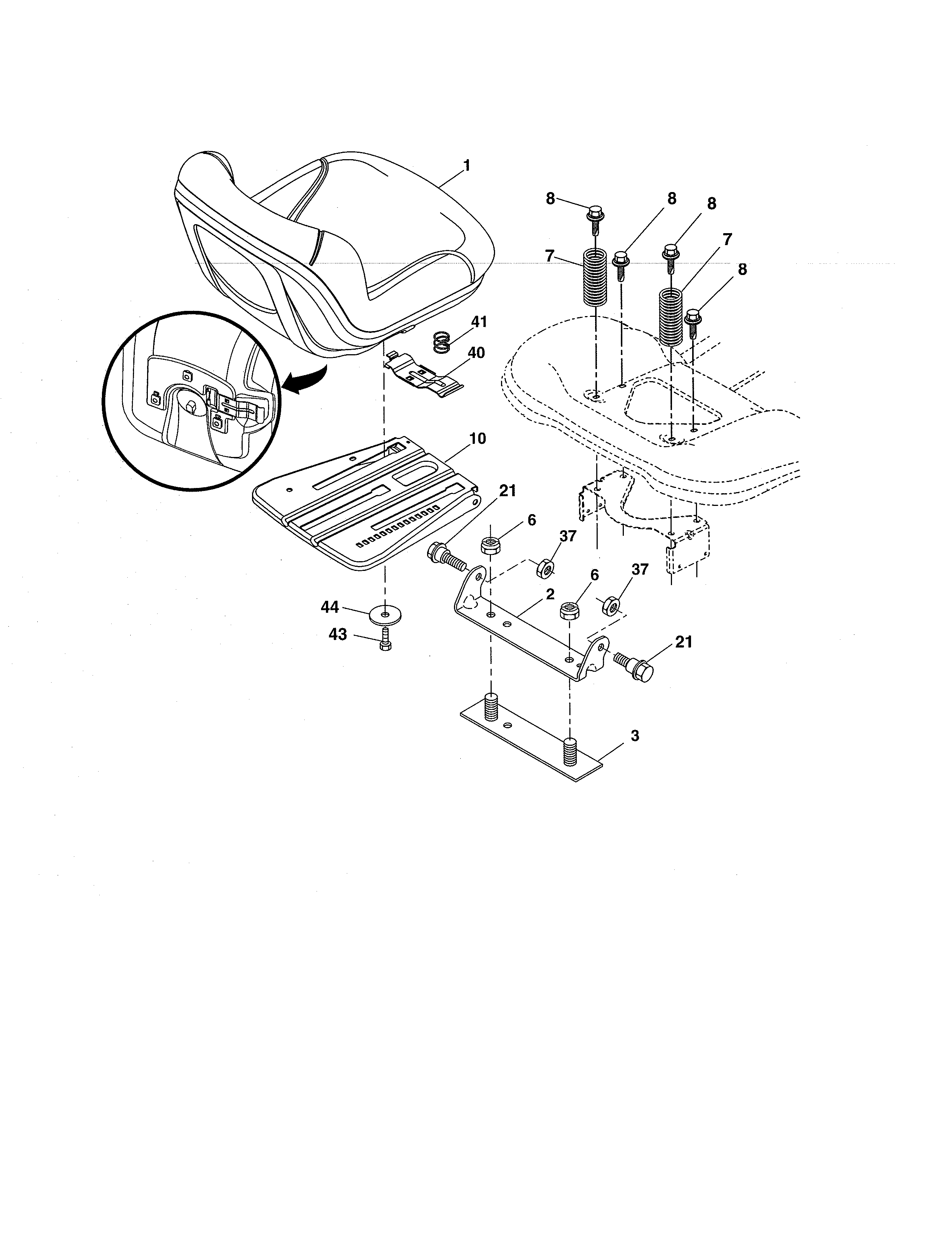 Craftsman 917255728 seat diagram