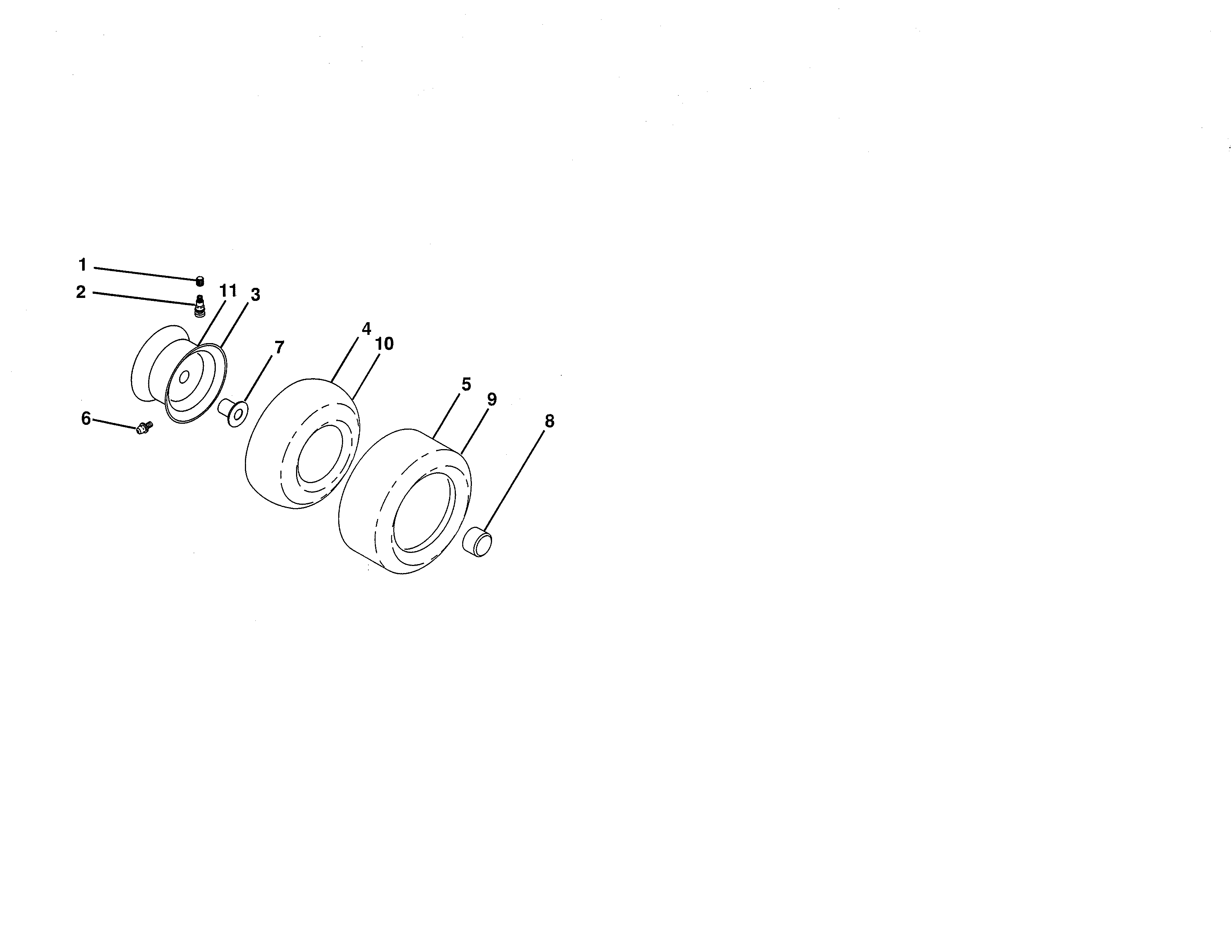 Craftsman 917255728 wheels & tires diagram