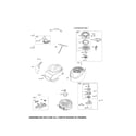 Briggs & Stratton 126T05-1252-EX rewind & motor starters/flywheel diagram