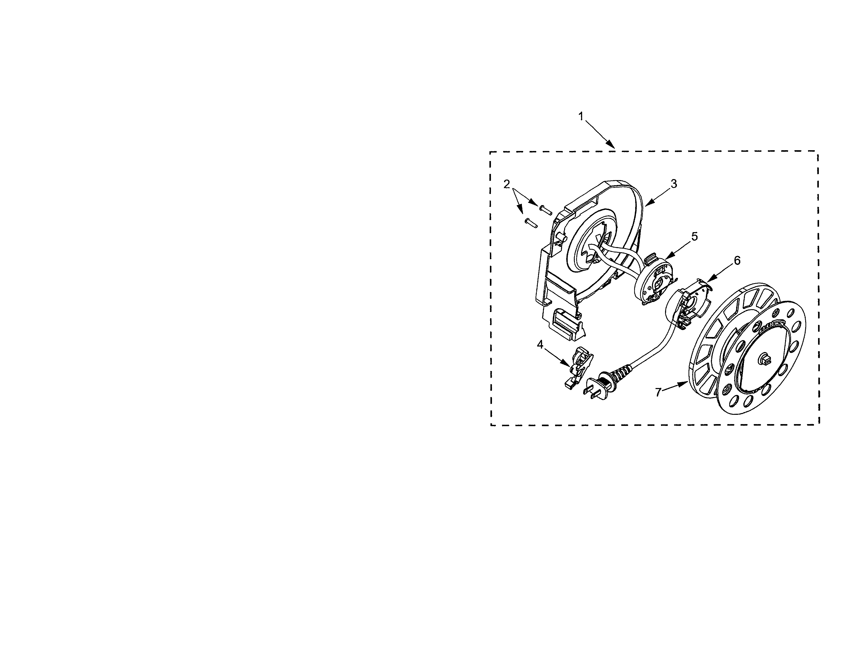 Kenmore 11621514012 cord reel diagram
