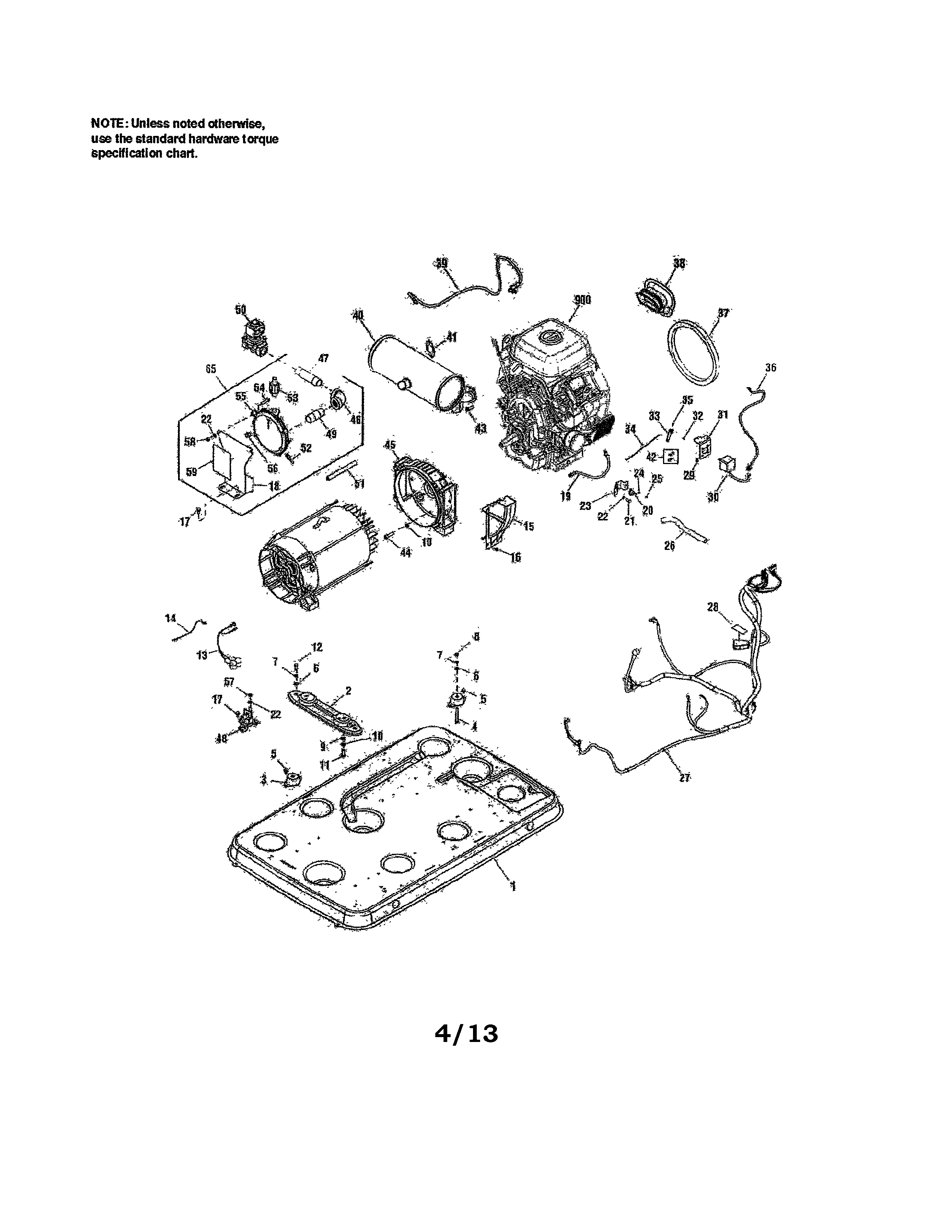 Briggs & Stratton 040393-00 main unit diagram