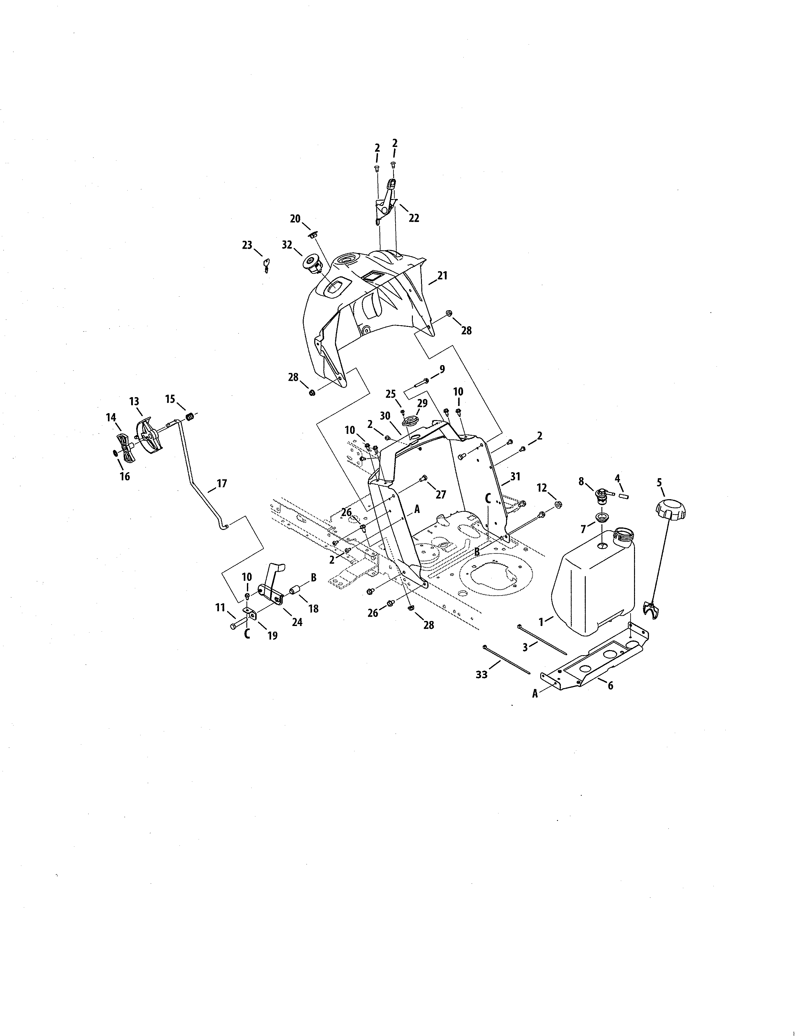 MTD 13AO772S055 2 style dash diagram