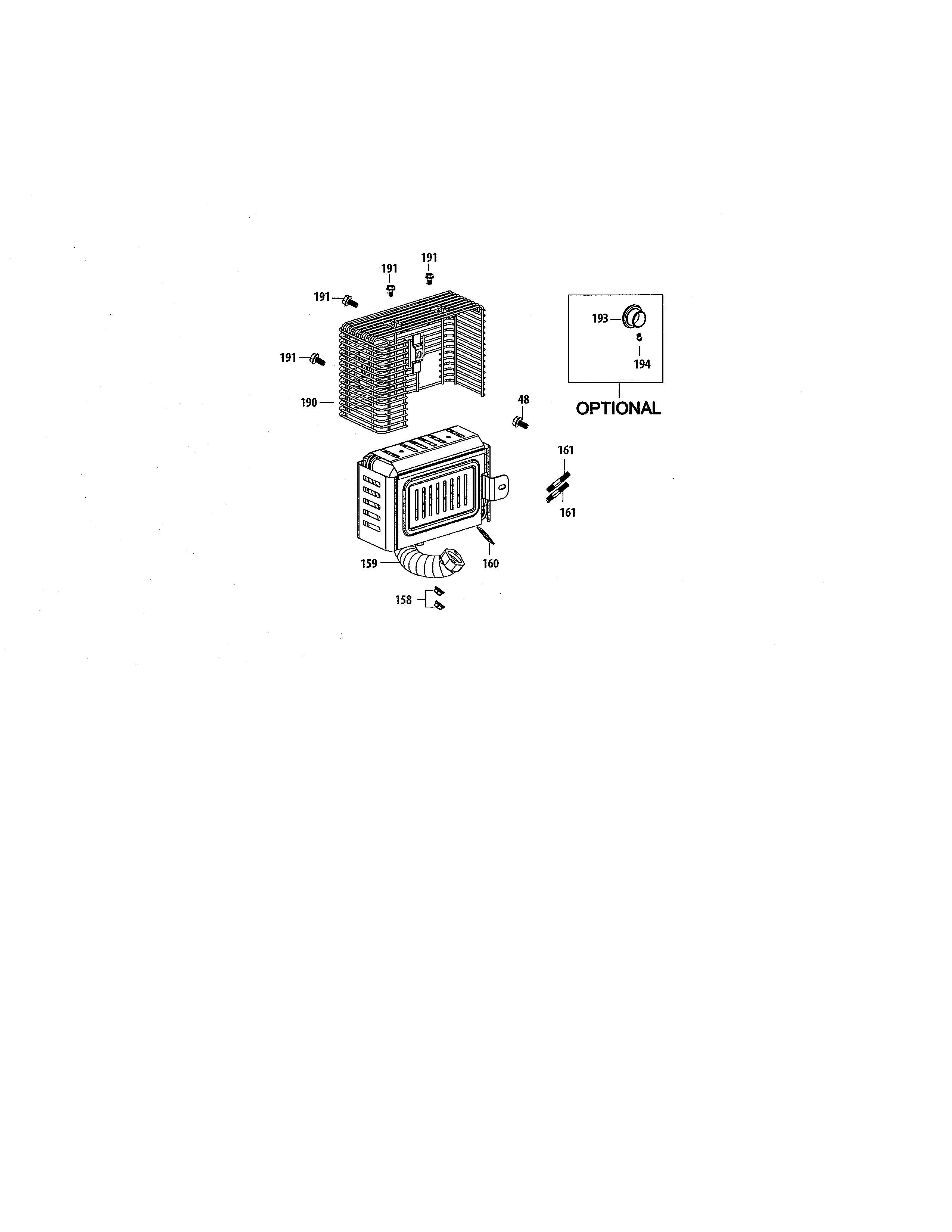 MTD 13AO772S055 muffler diagram