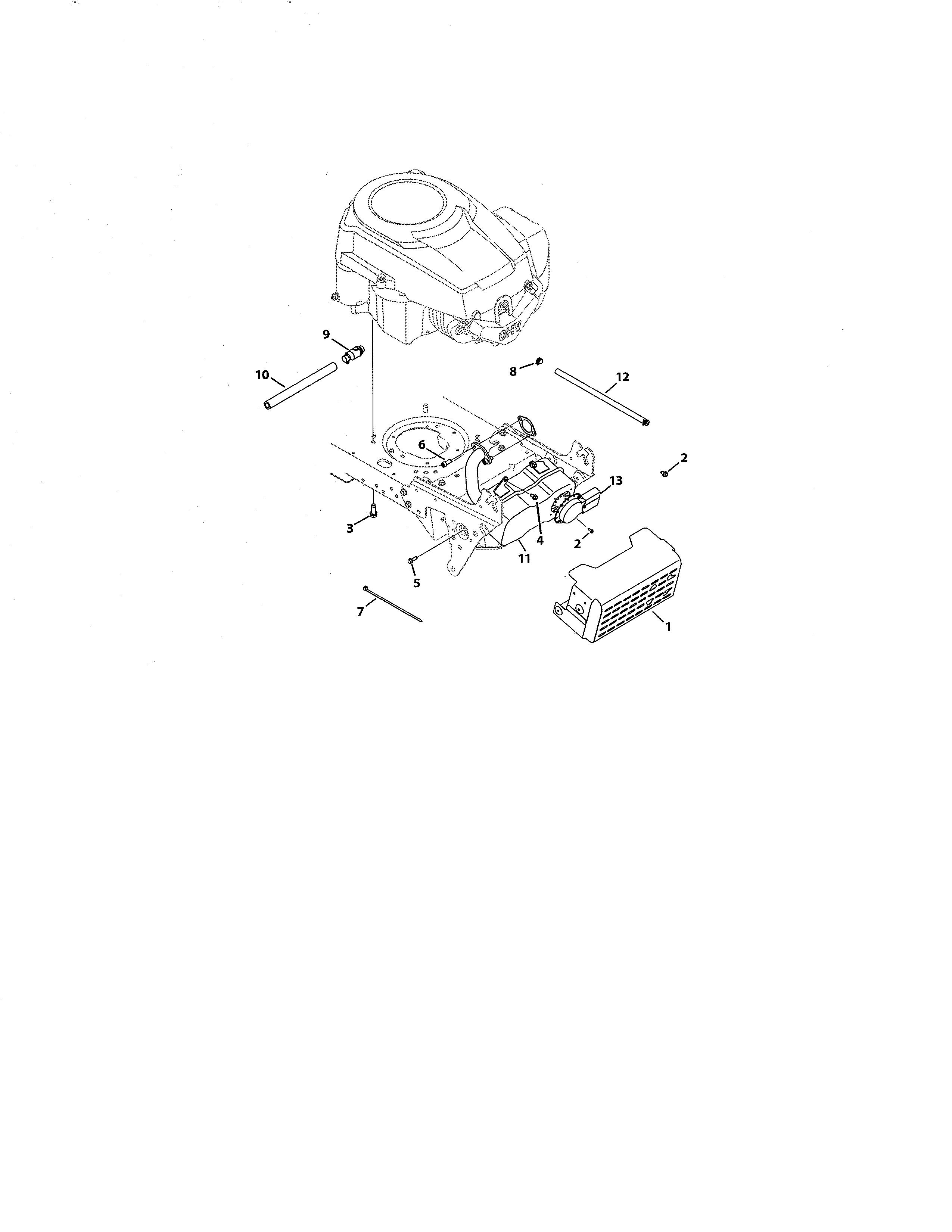 MTD 13A0785T055 kohler courage diagram