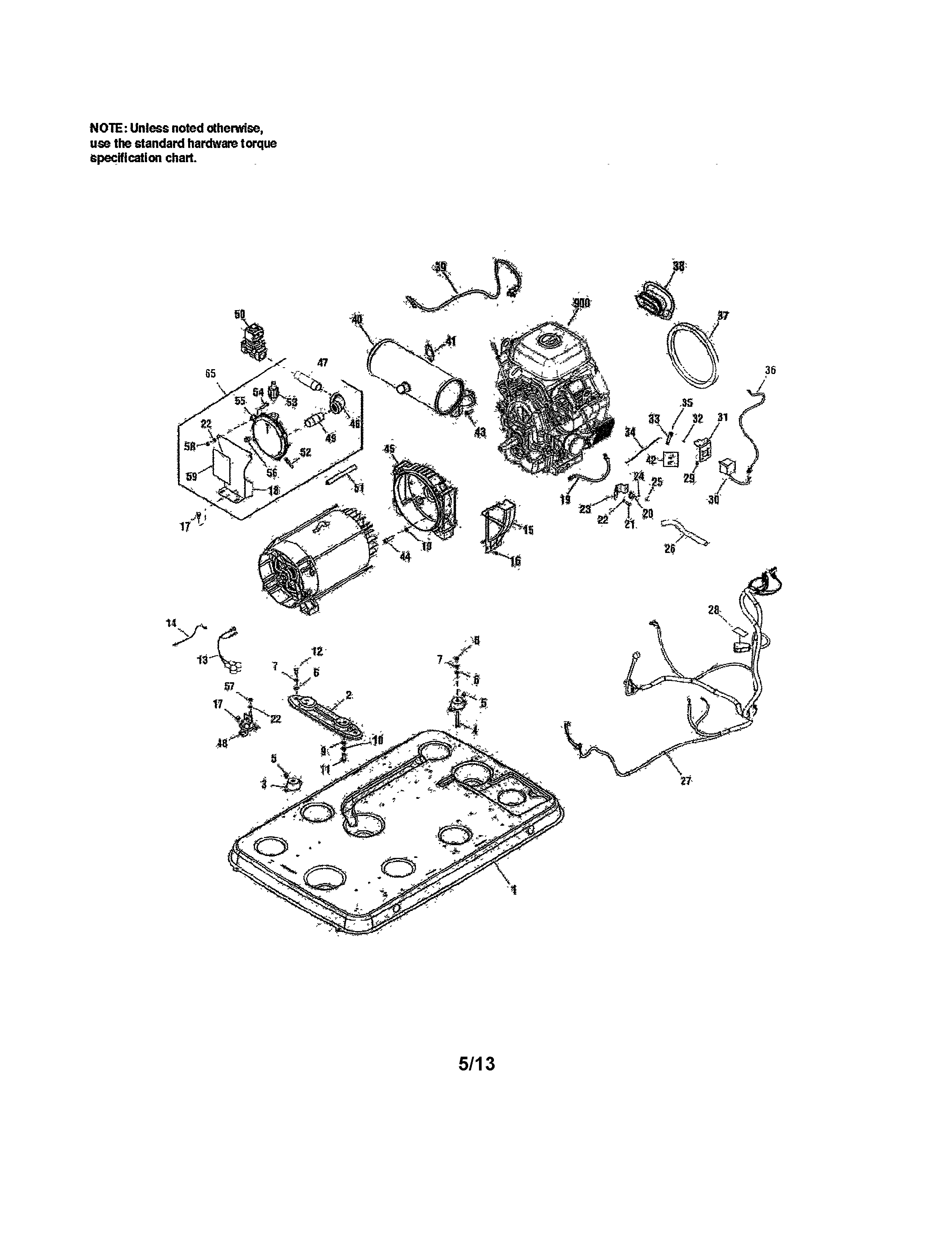 Briggs & Stratton 040401 main unit diagram