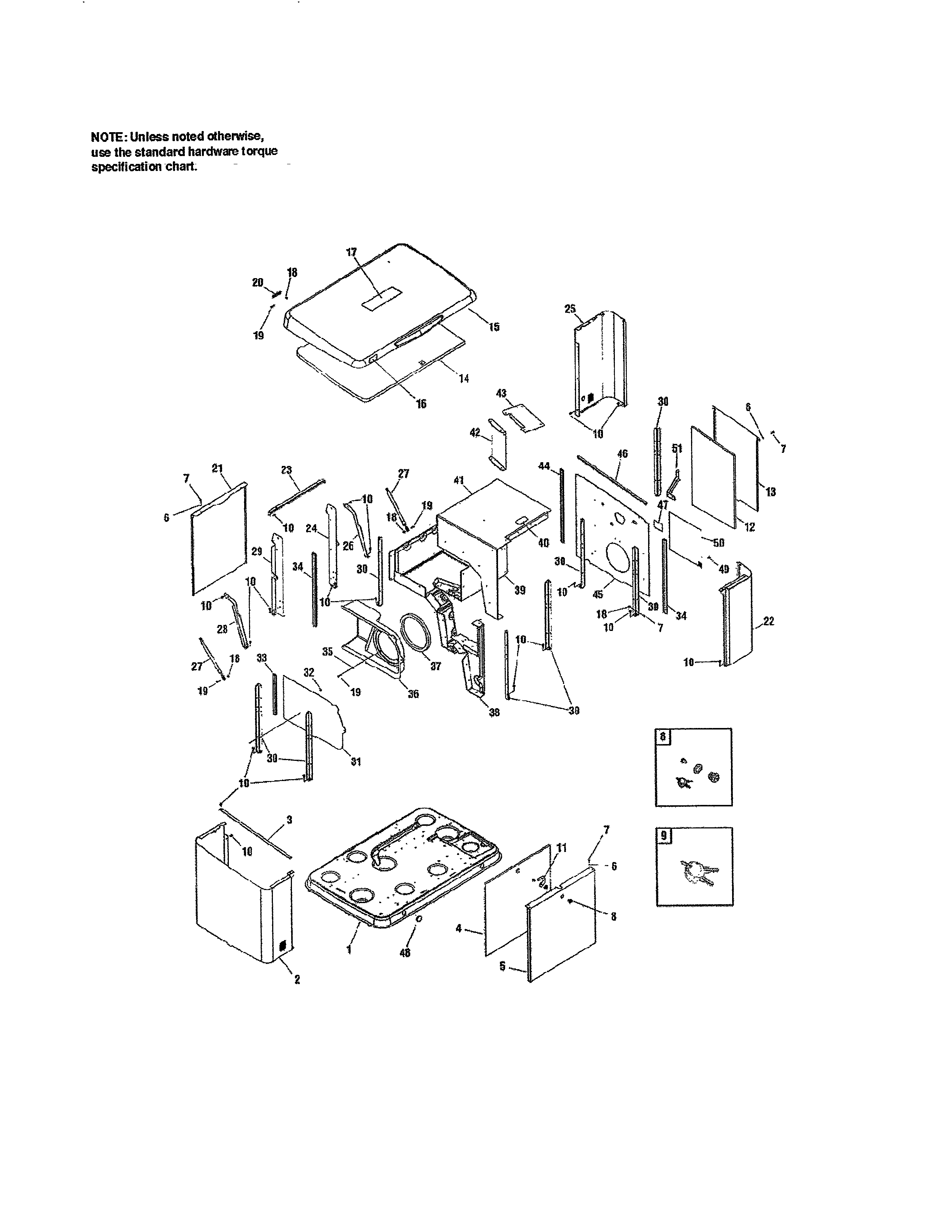 Briggs & Stratton 040401 enclosure diagram