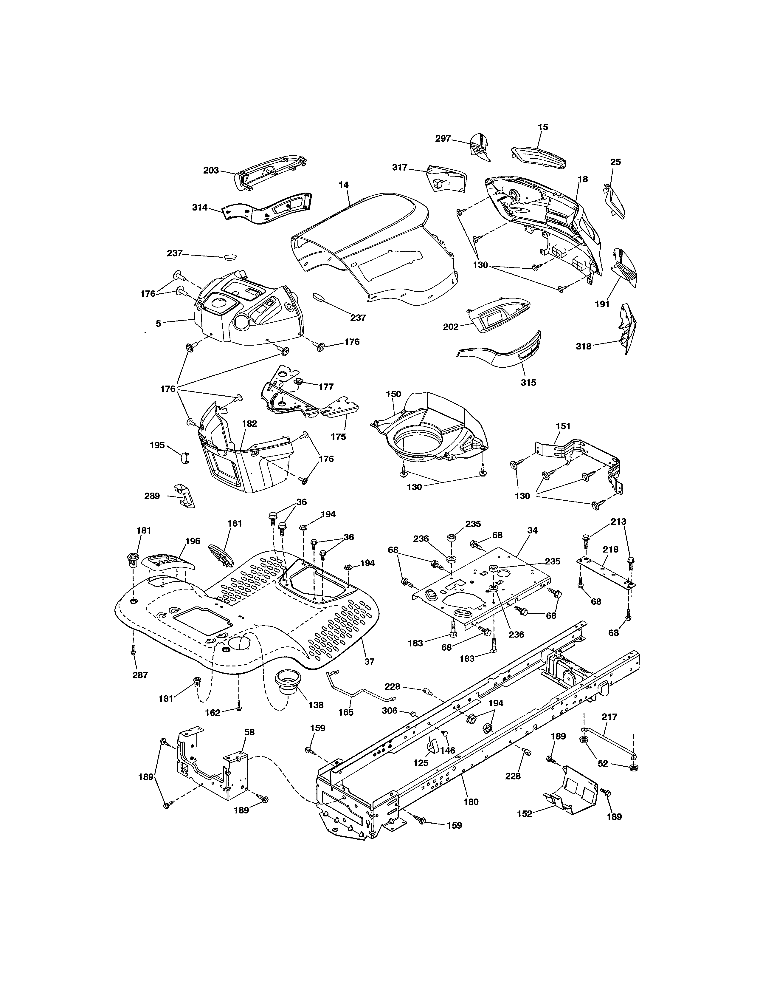 Craftsman 917254320 chassis diagram
