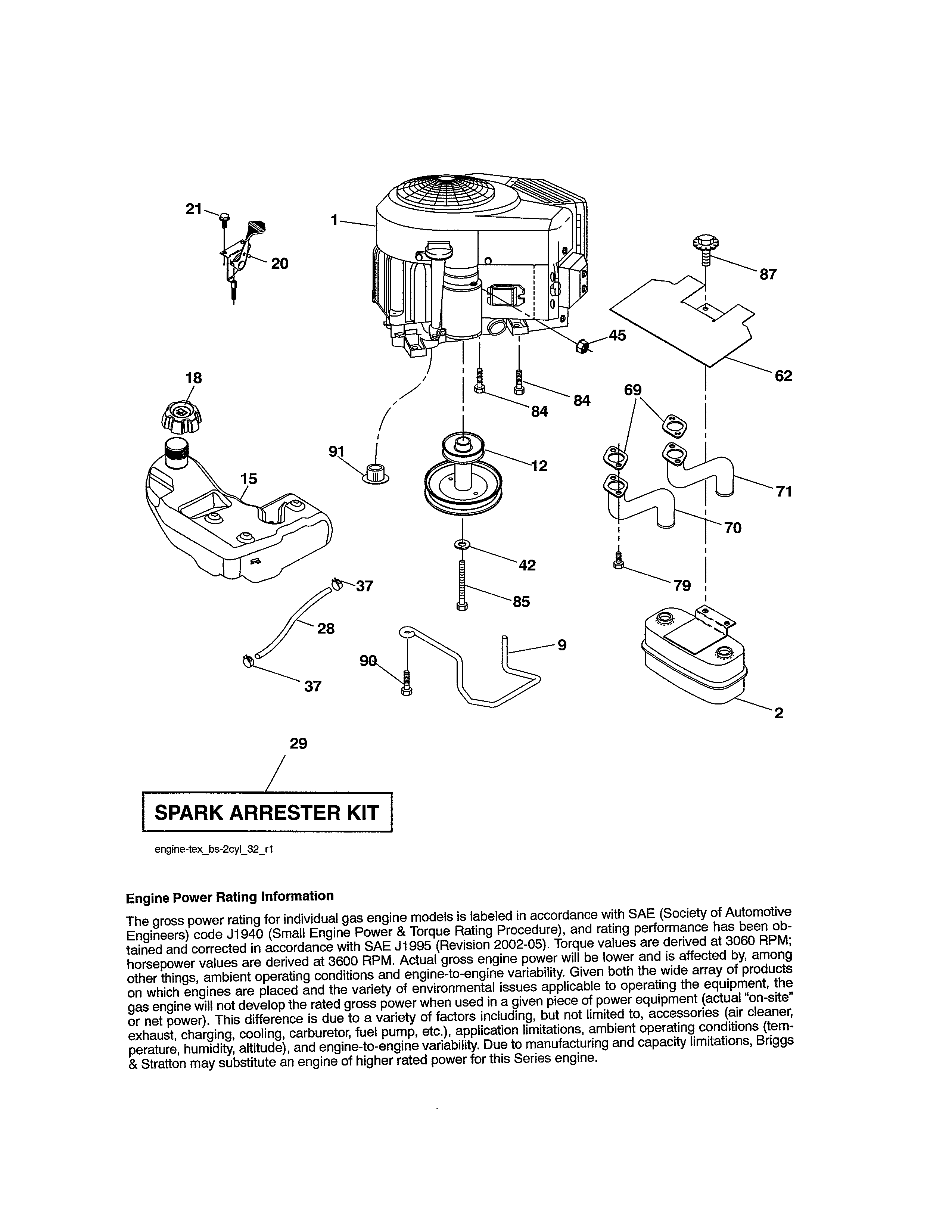 Craftsman 917254320 engine diagram