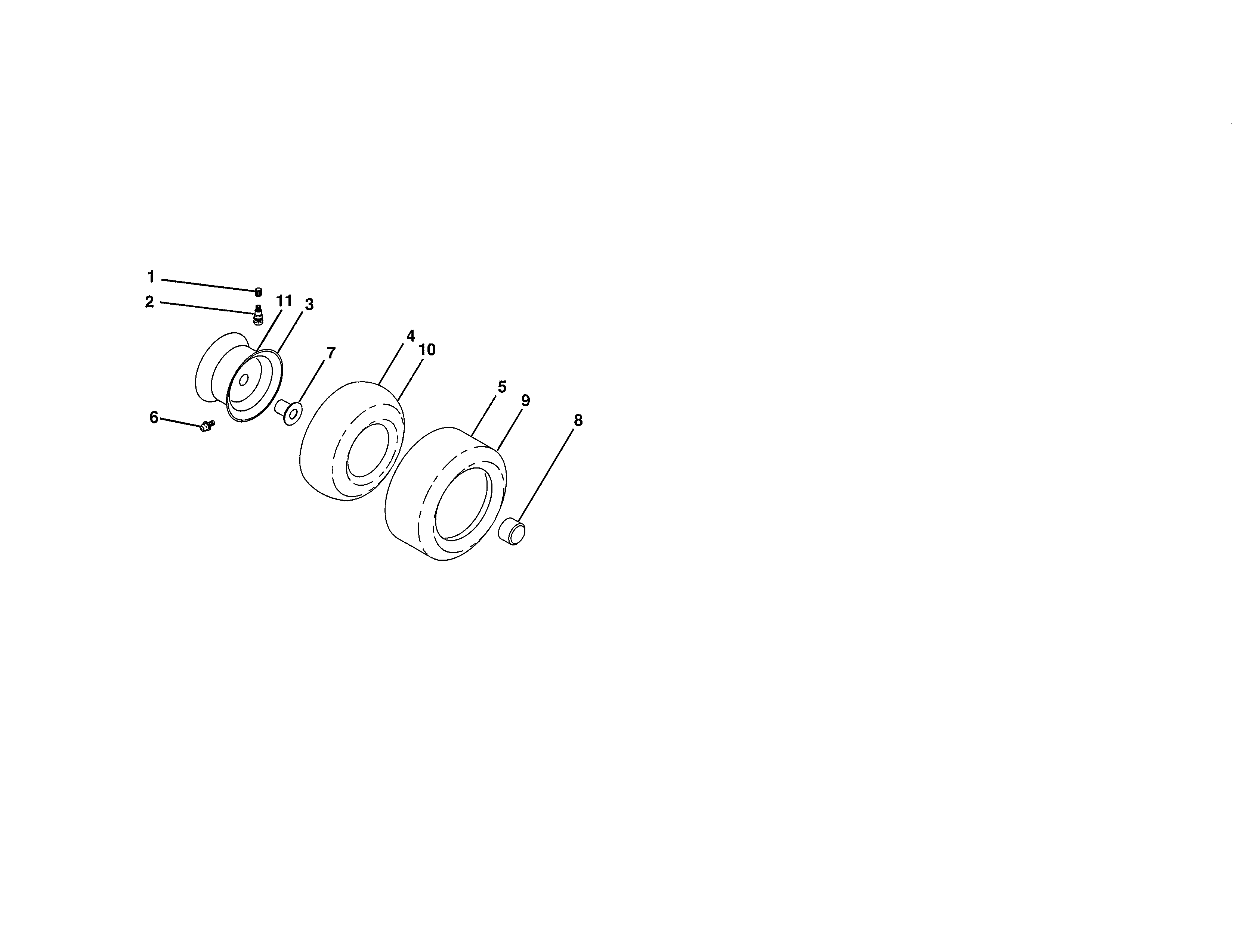 Craftsman 917254320 wheels & tires diagram