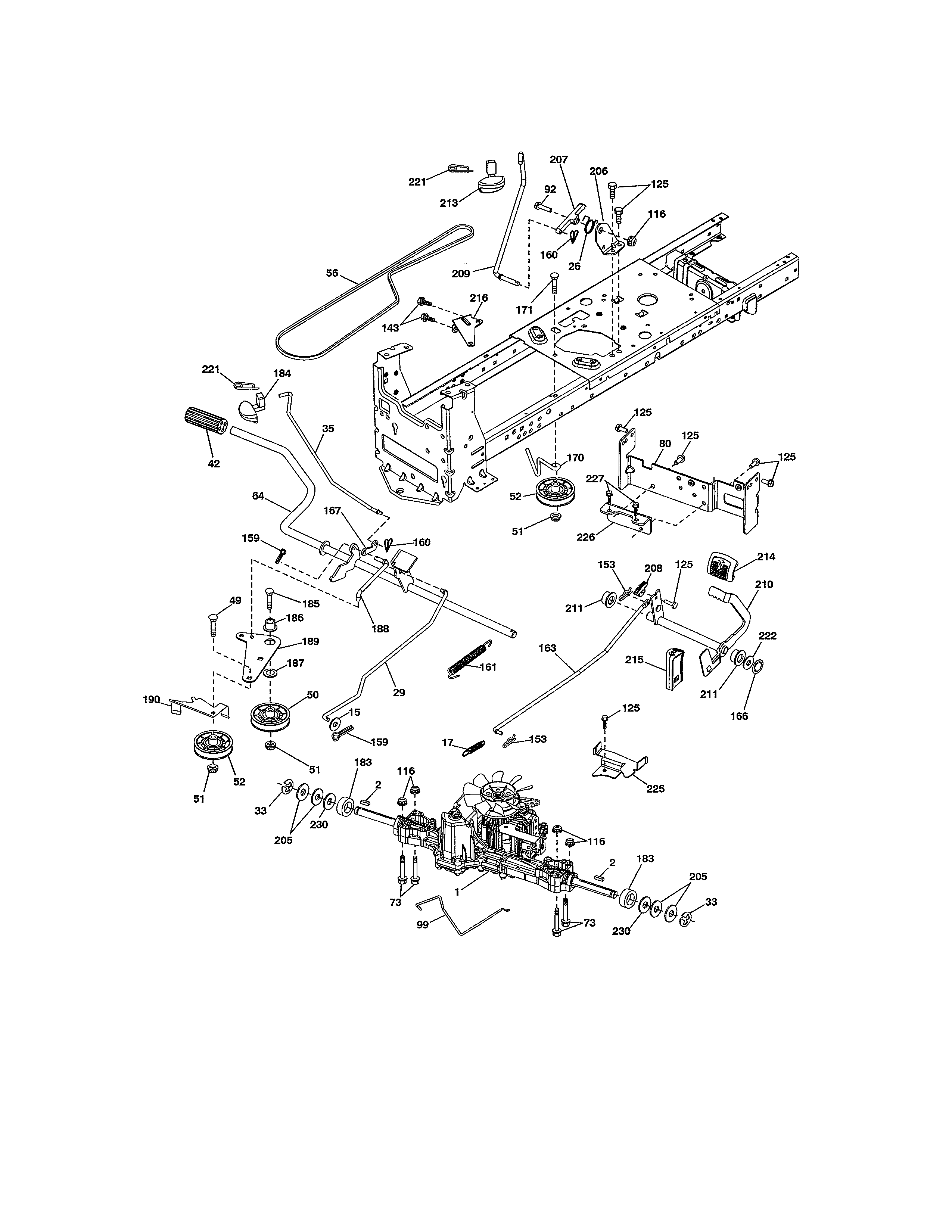 Craftsman 917254330 ground drive diagram