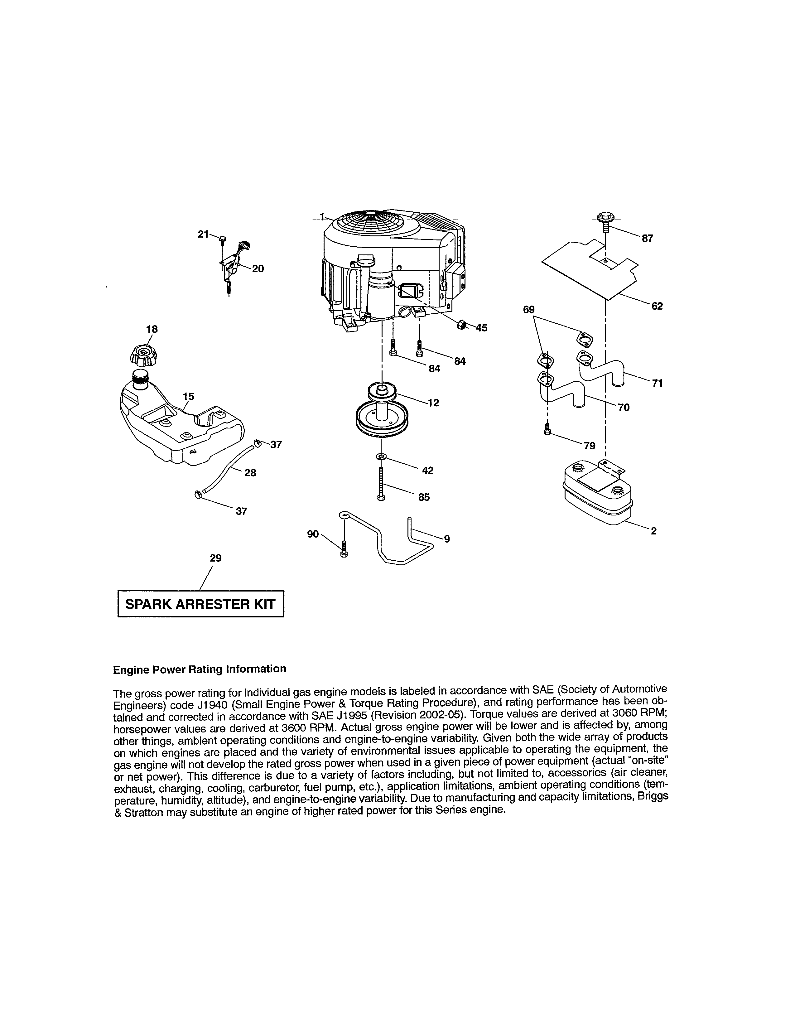 Craftsman 917254330 engine diagram