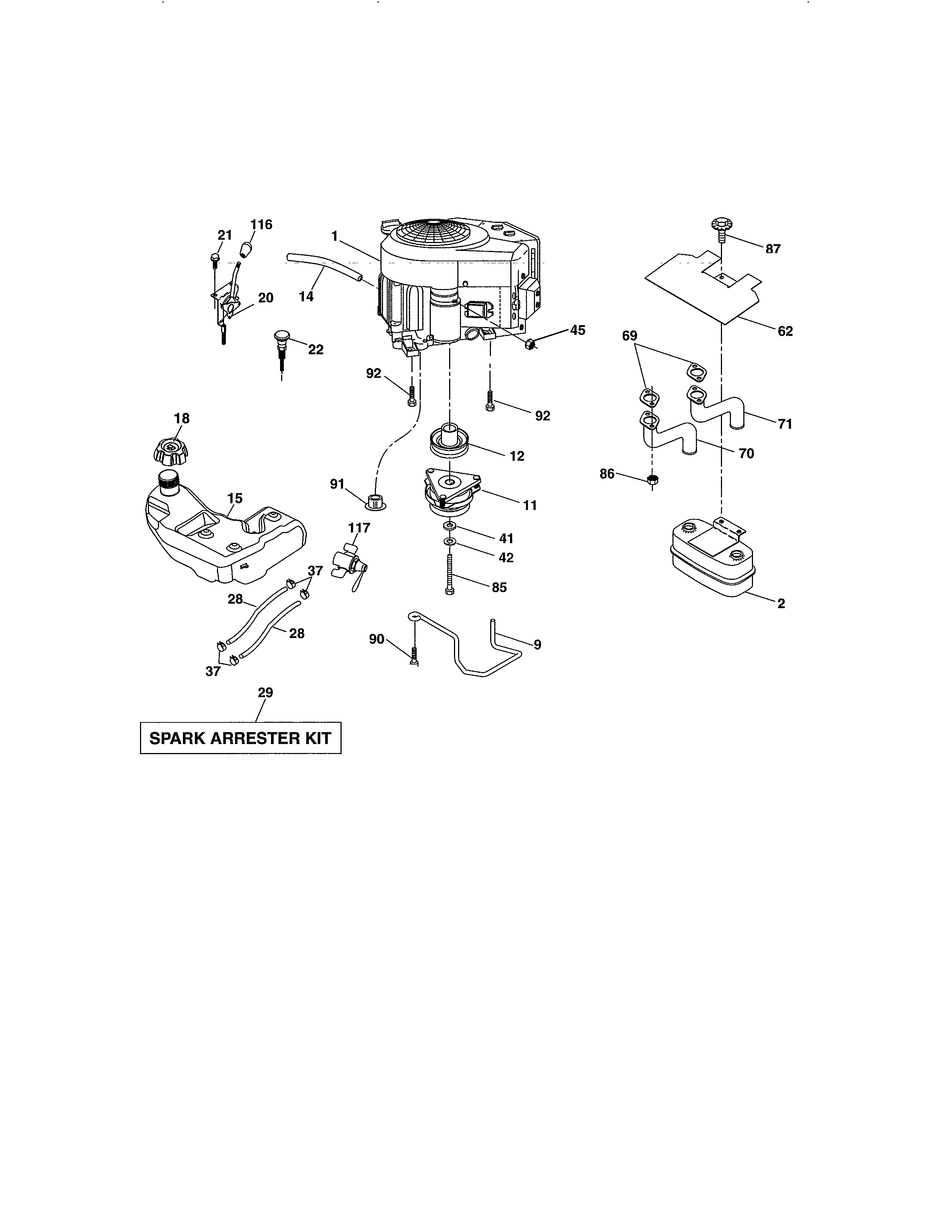 Craftsman 917255737 engine diagram