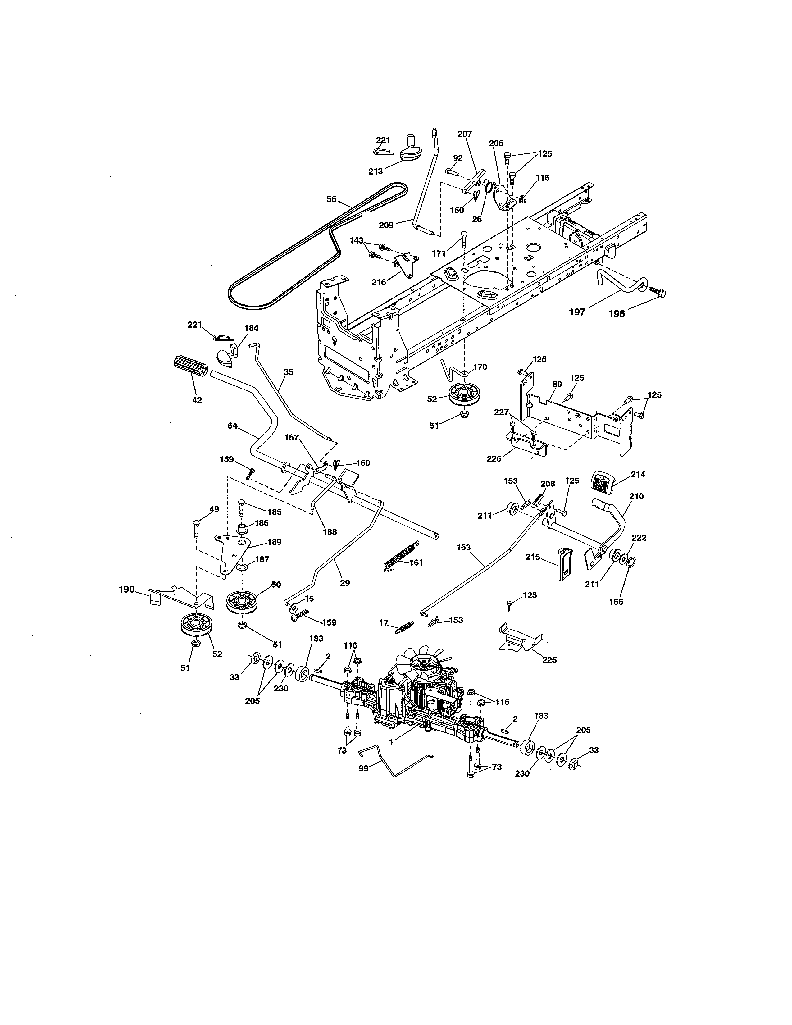 Craftsman 917255743 ground drive diagram