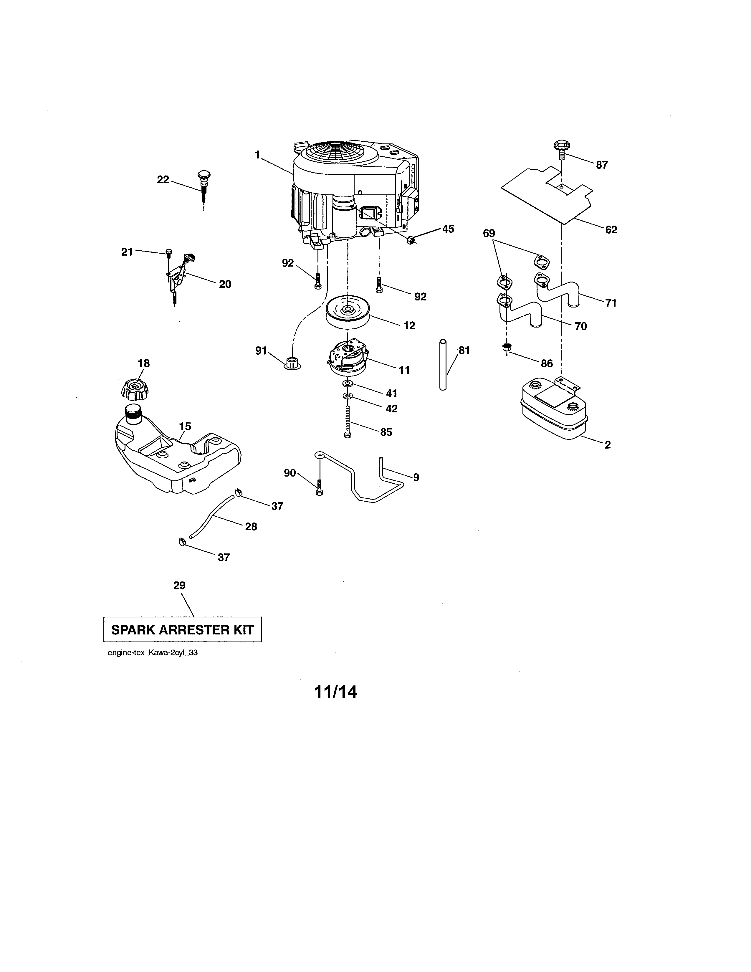 Craftsman 917255743 engine diagram