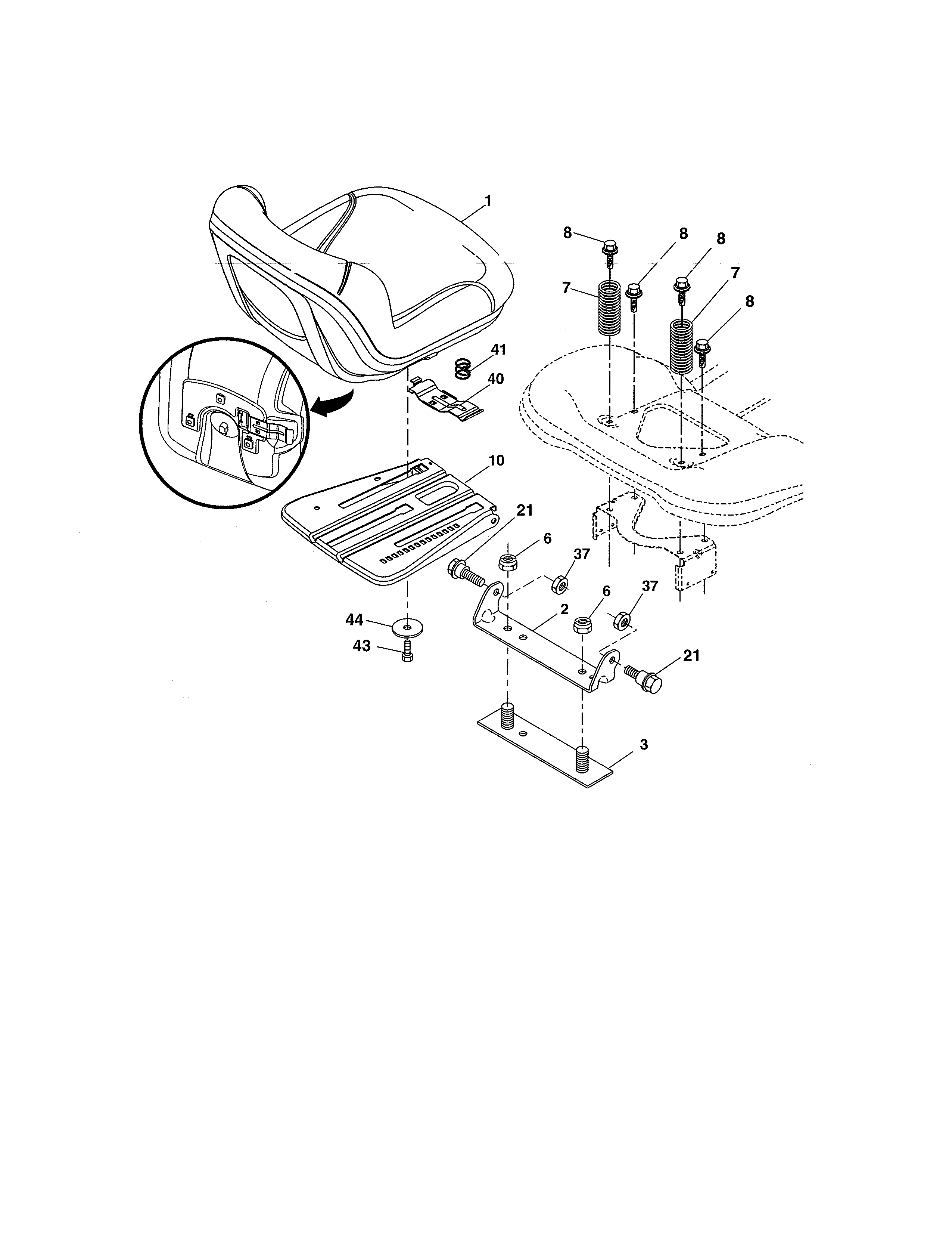 Craftsman 917255743 seat diagram