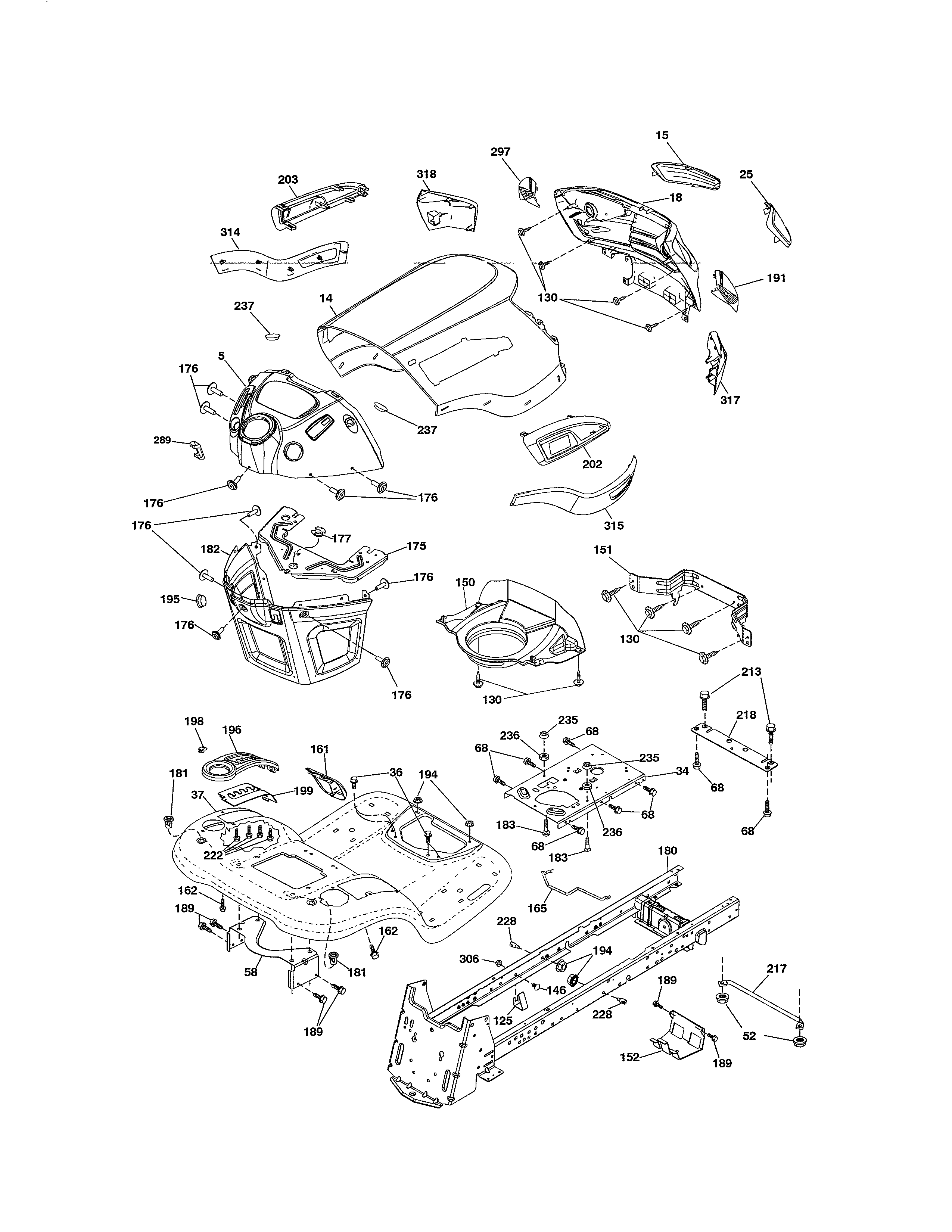 Craftsman 917253714 chassis diagram