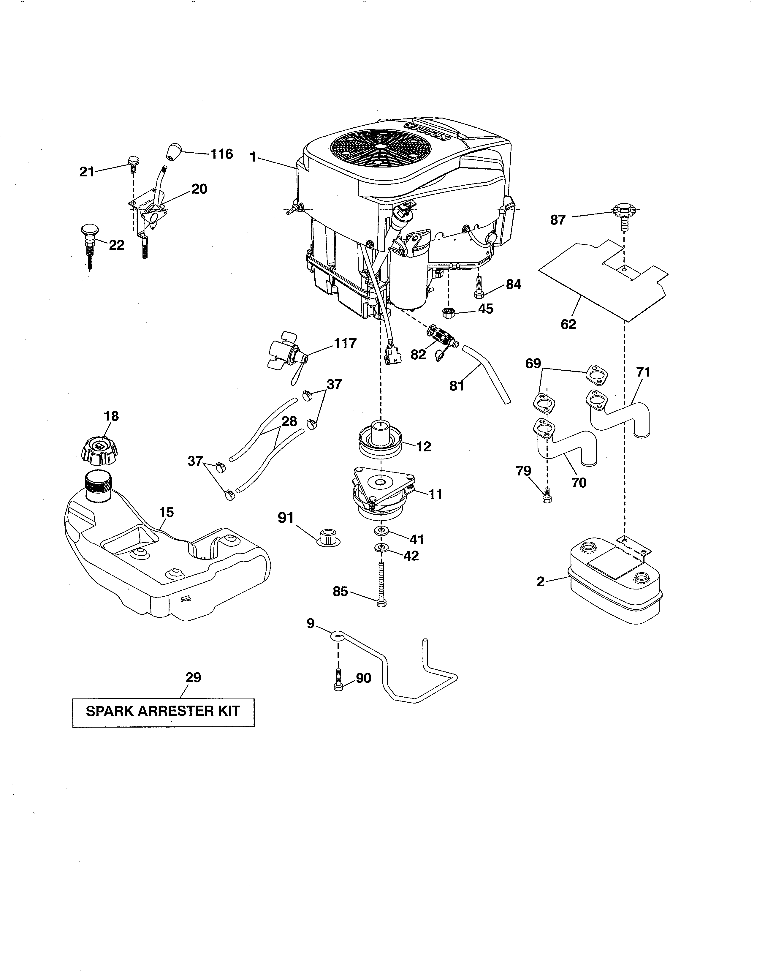 Craftsman 917253714 engine diagram