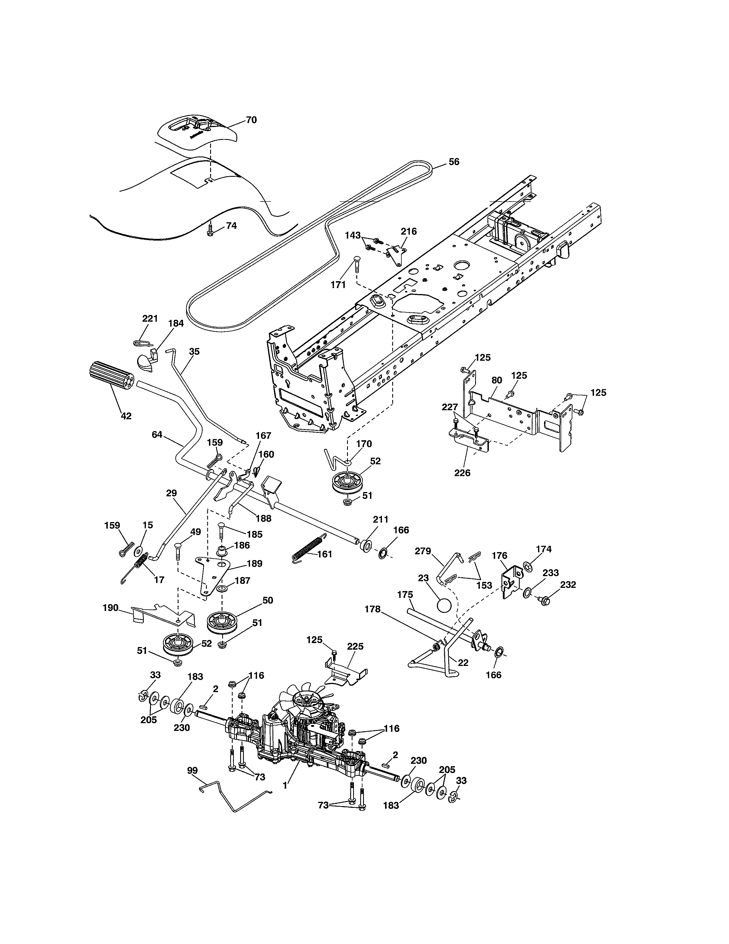 Craftsman 917254310 ground drive diagram
