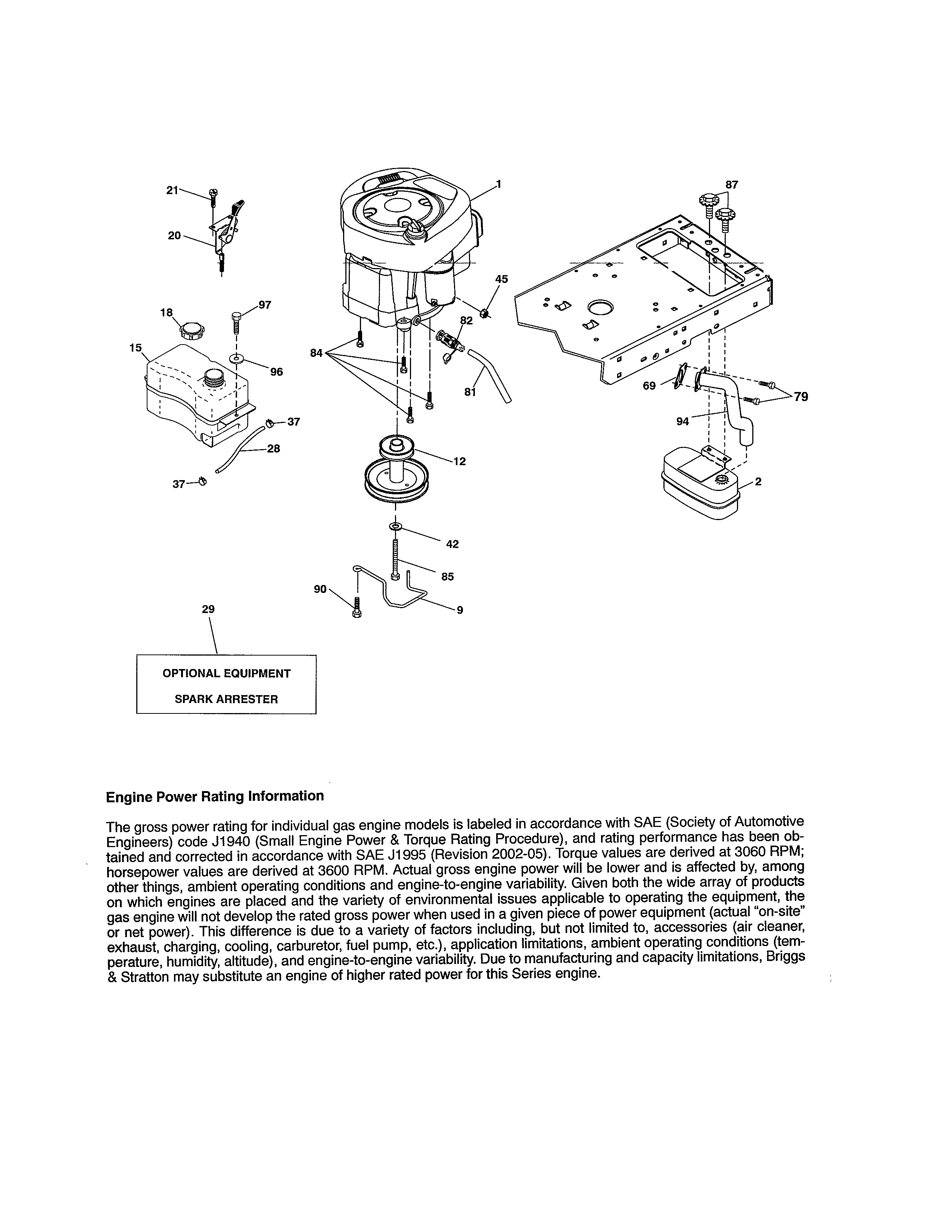 Craftsman 917254310 engine diagram