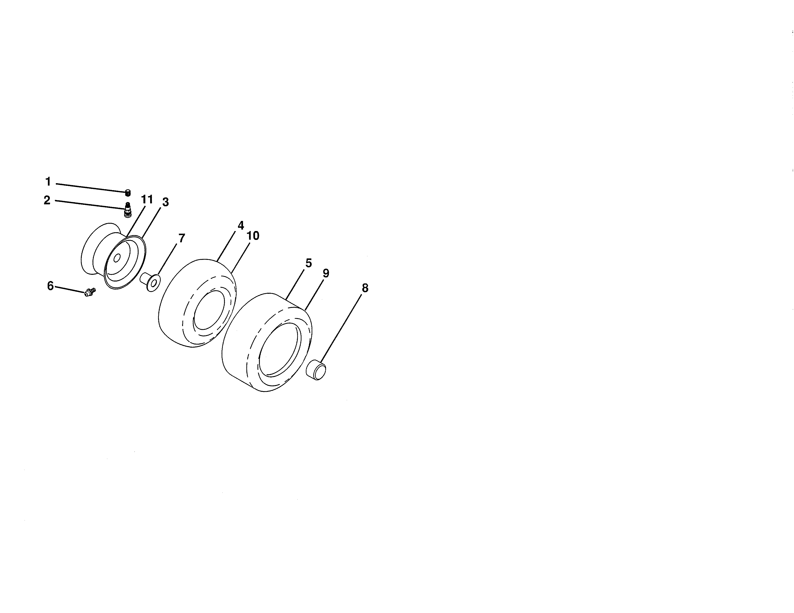Craftsman 917254310 wheels & tires diagram