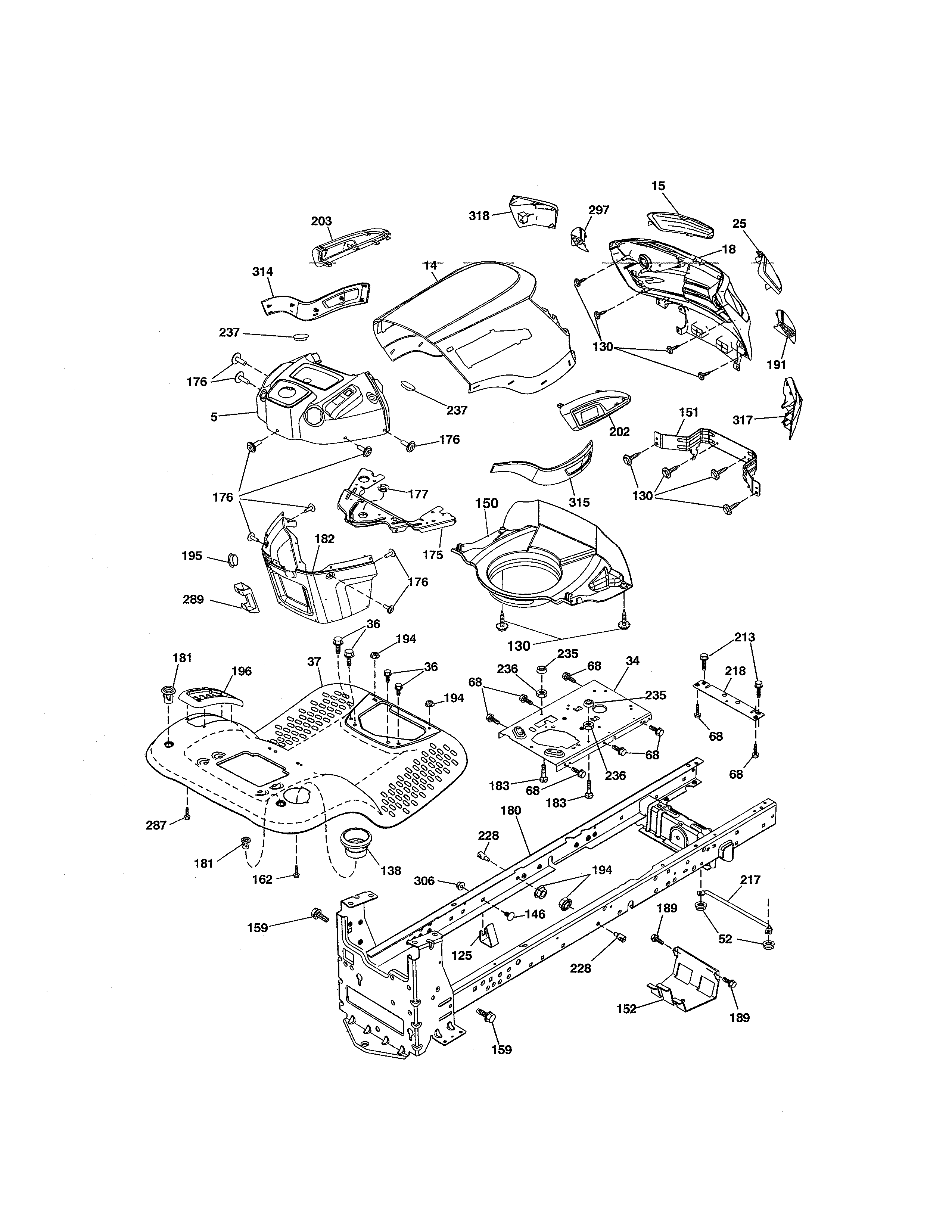 Craftsman 917254311 chassis diagram