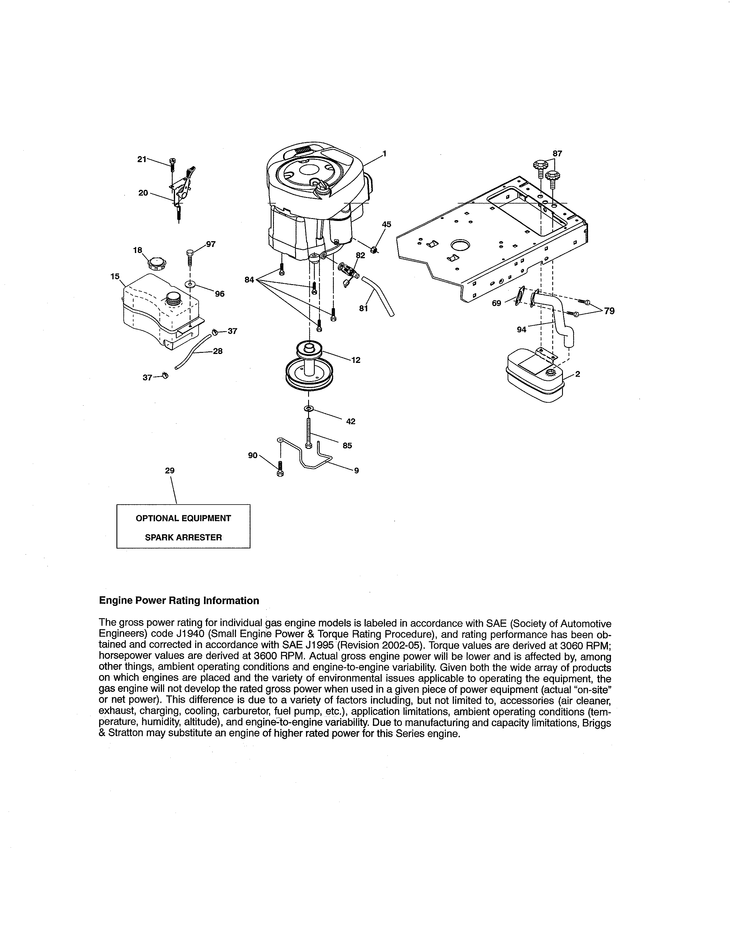 Craftsman 917254311 engine diagram