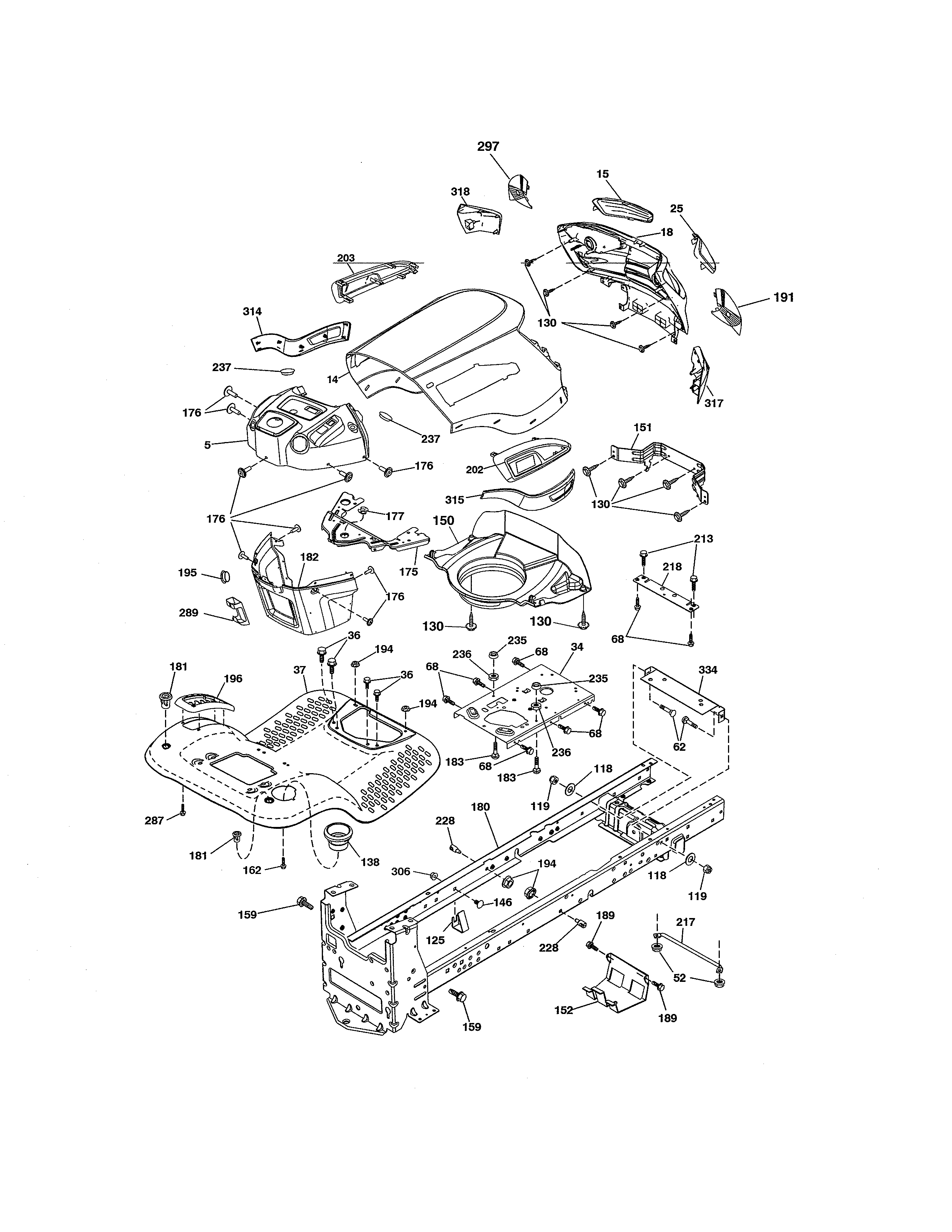 Craftsman 917254413 chassis diagram