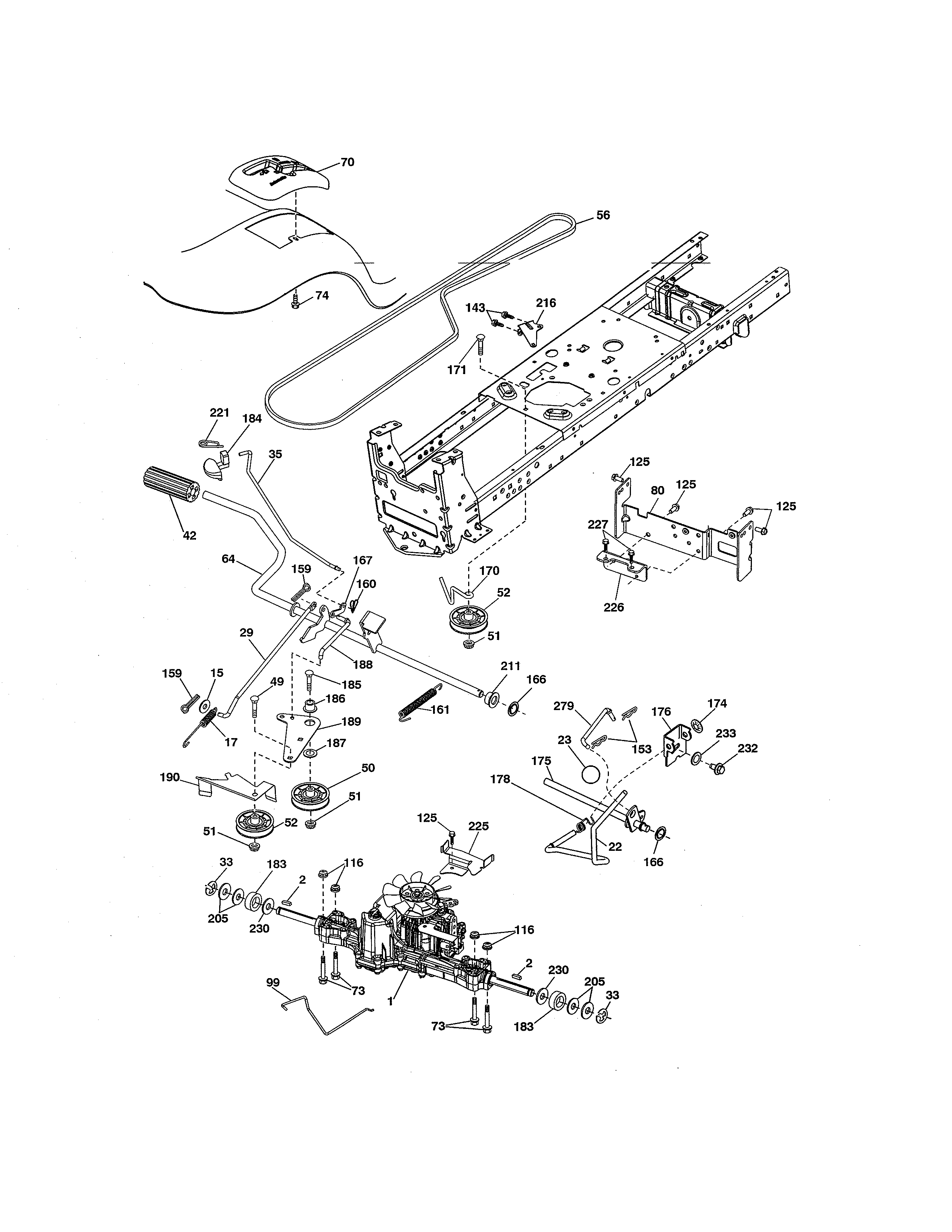 Craftsman 917254413 ground drive diagram