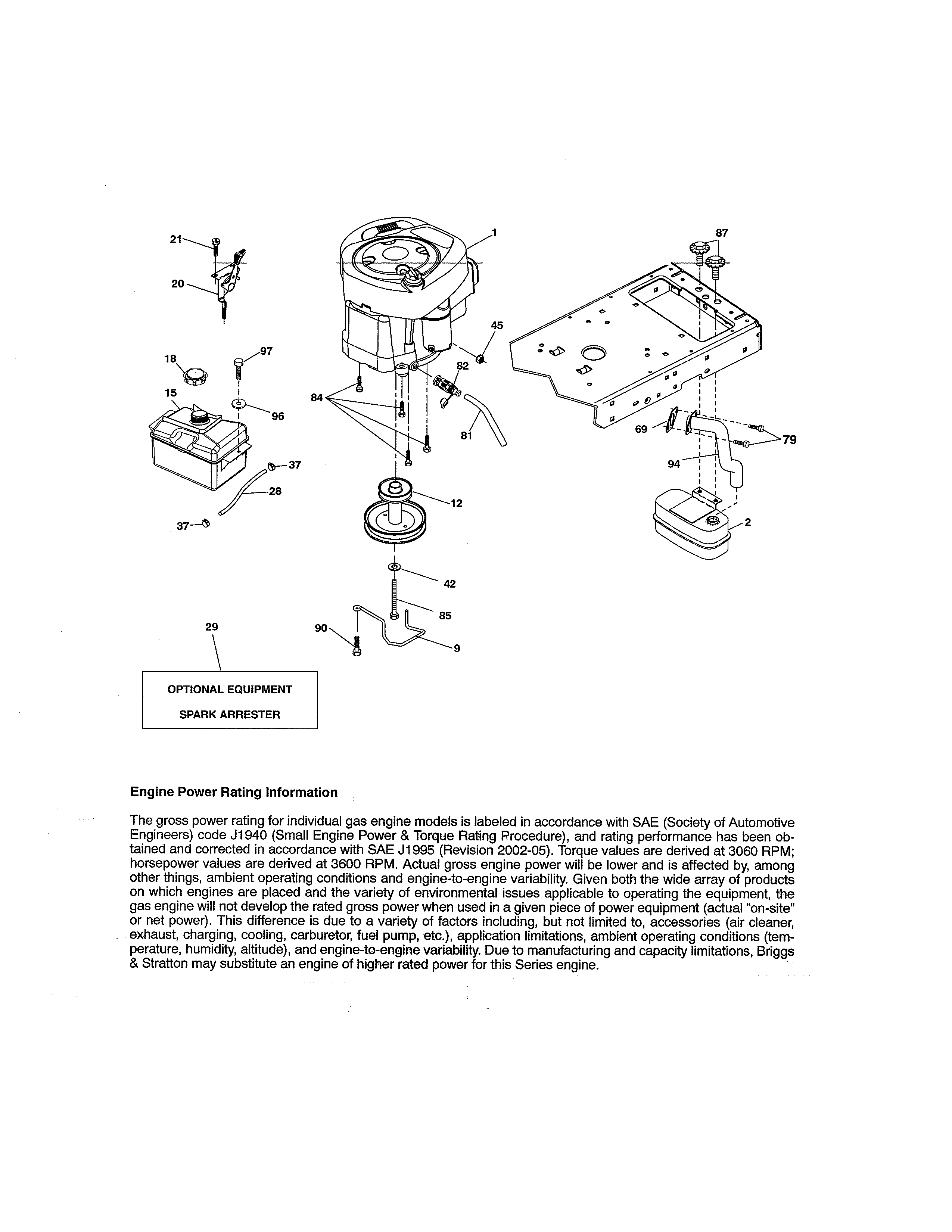 Craftsman 917254413 engine diagram