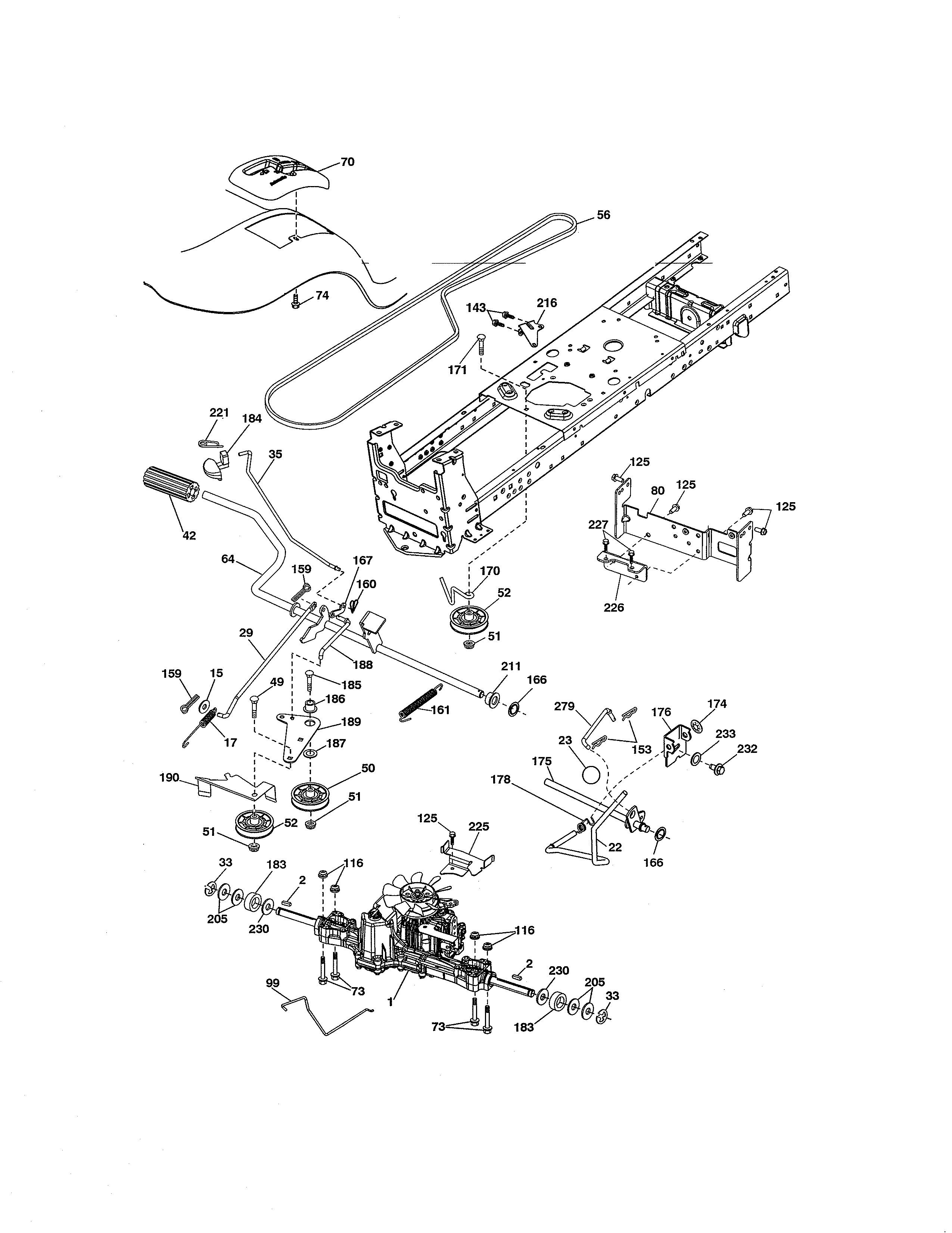 Craftsman 917254414 ground drive diagram