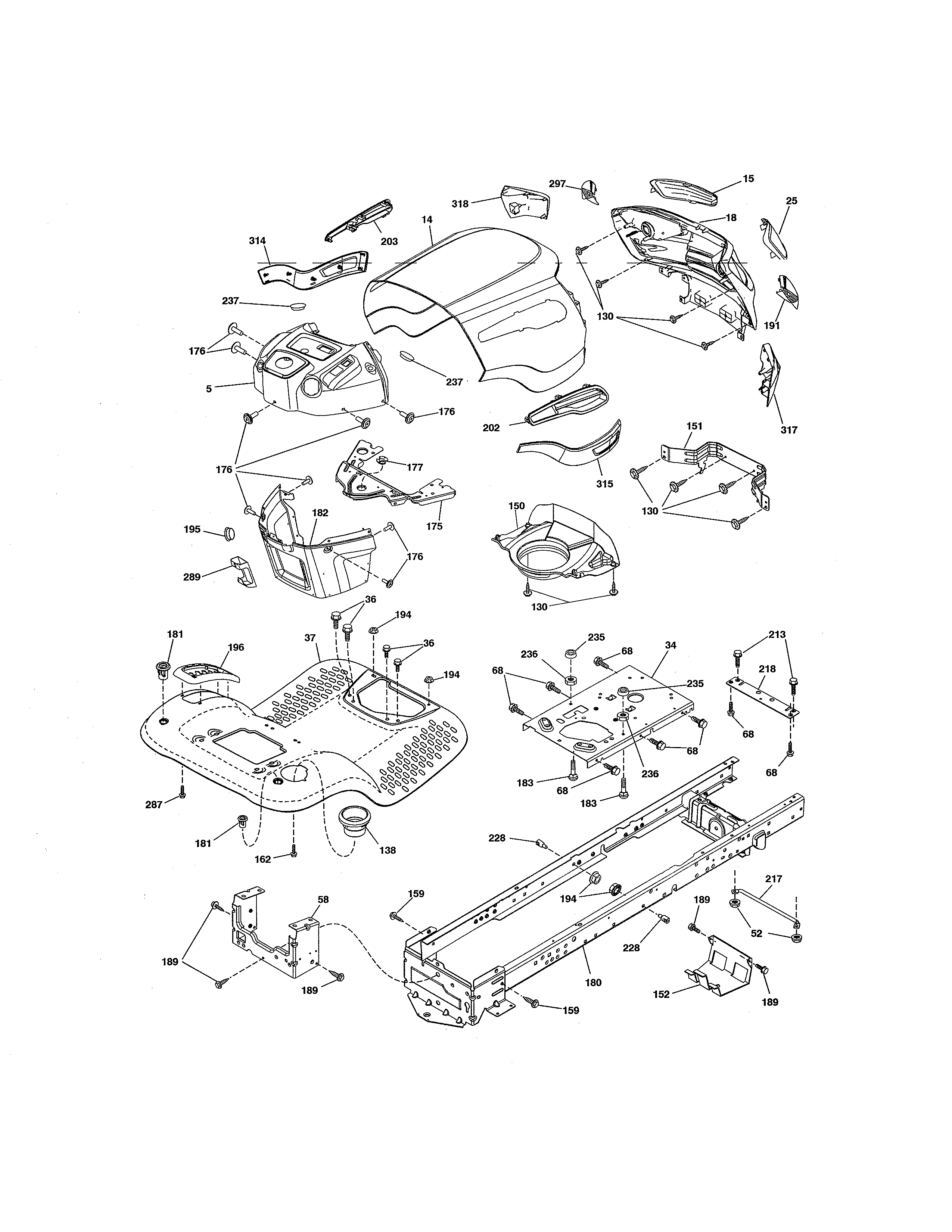 Craftsman 917288517 chassis diagram