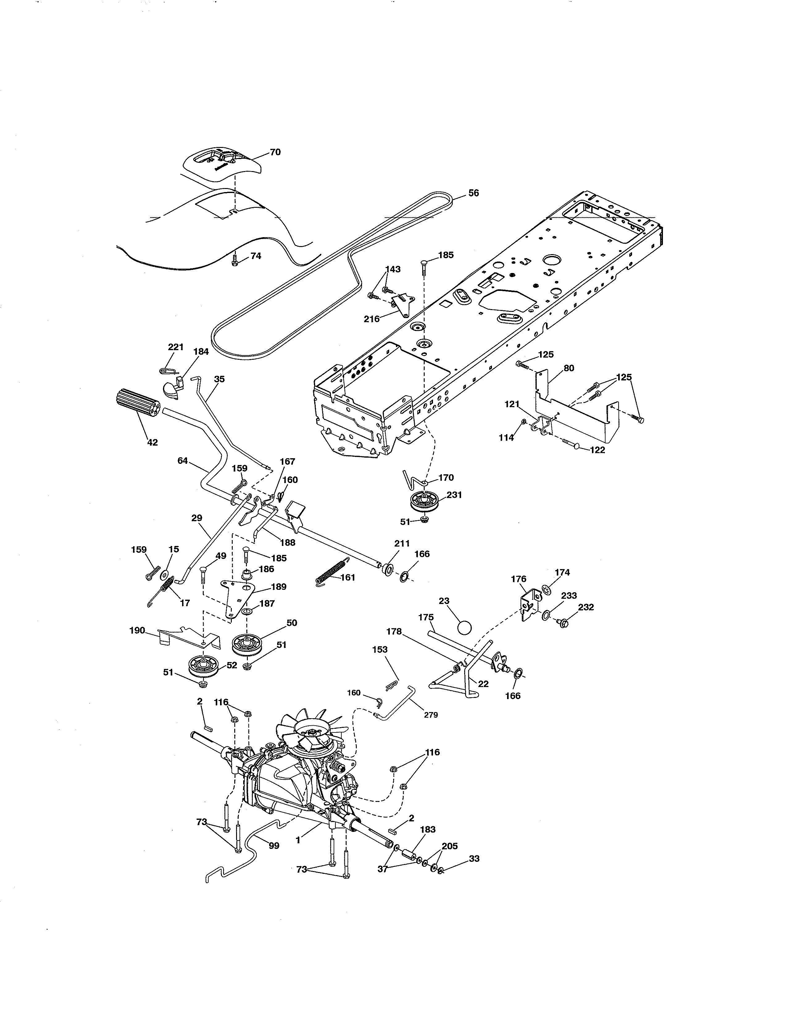 Craftsman 917288517 ground drive diagram