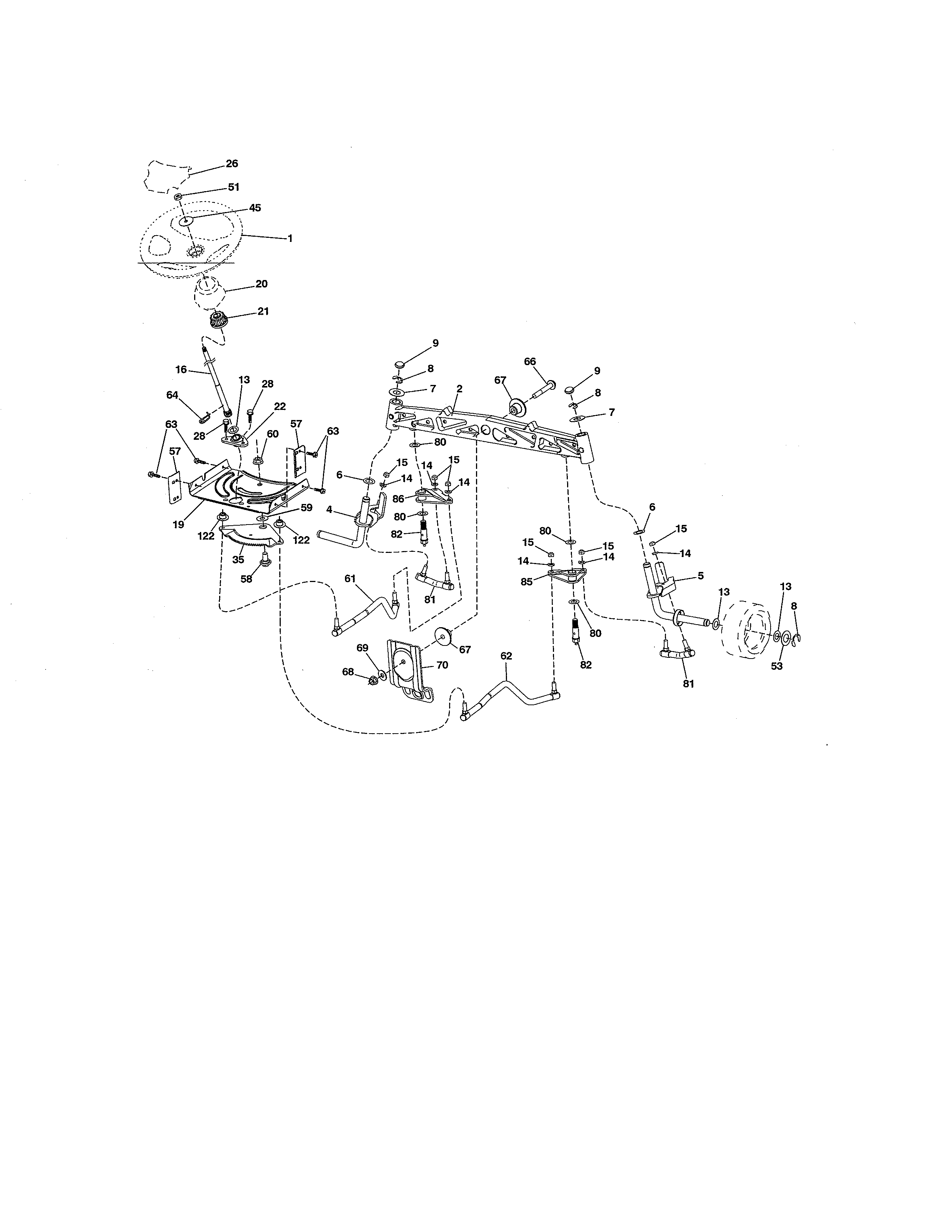 Craftsman 917288517 steering diagram